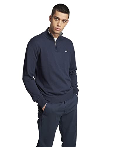 La Martina Emilio maglione uomo zip cotone misto lana
