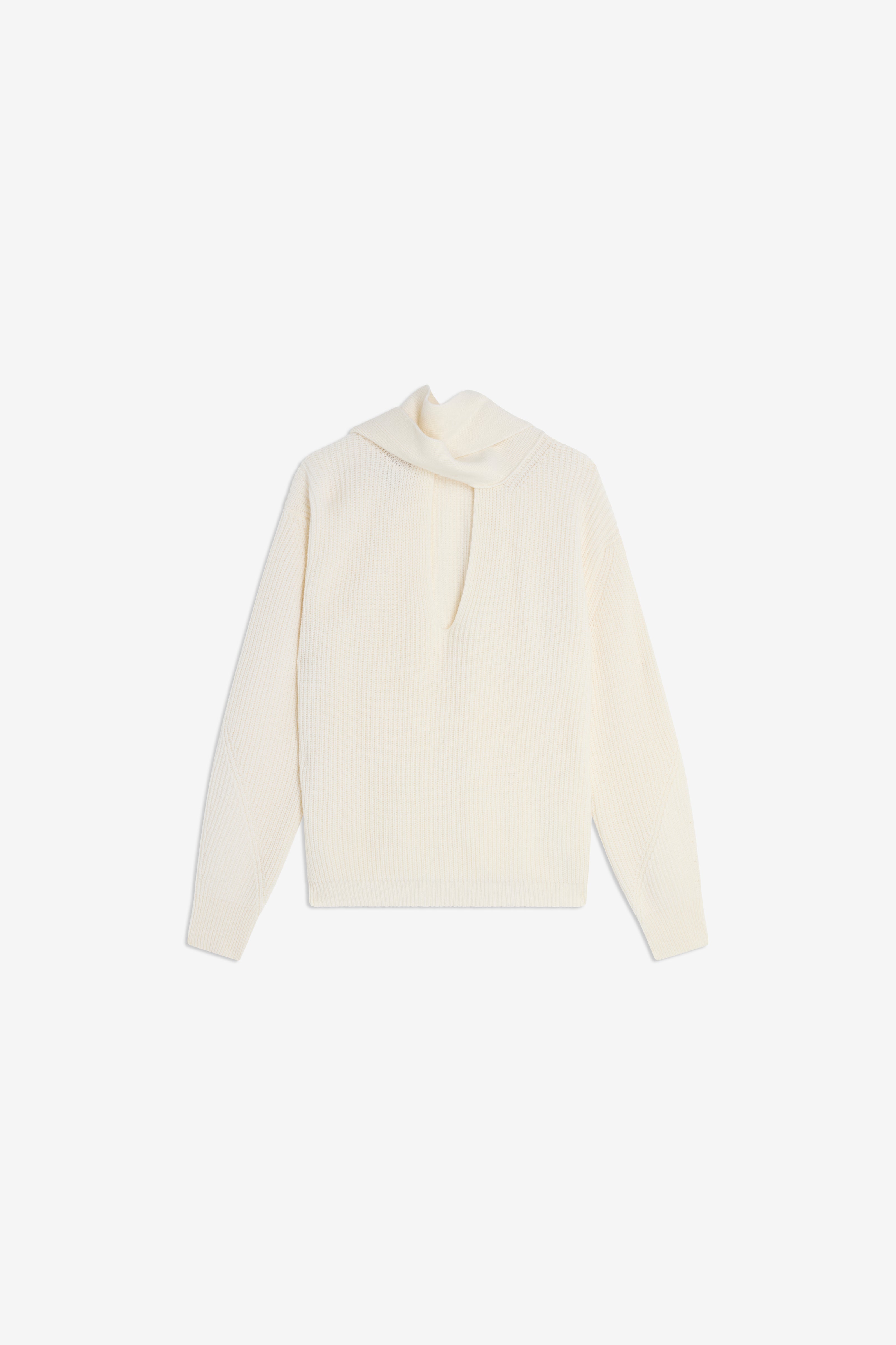 Semicouture Frieda maglia off white punto pannocchia