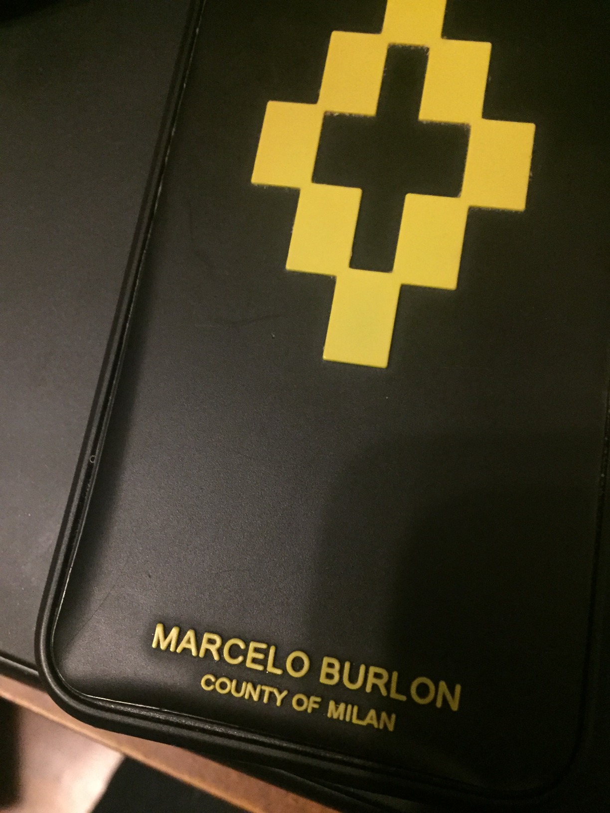 Marcelo Burlon County of Milan cover iPhone 8/7/6 + vetro ultra protettiva