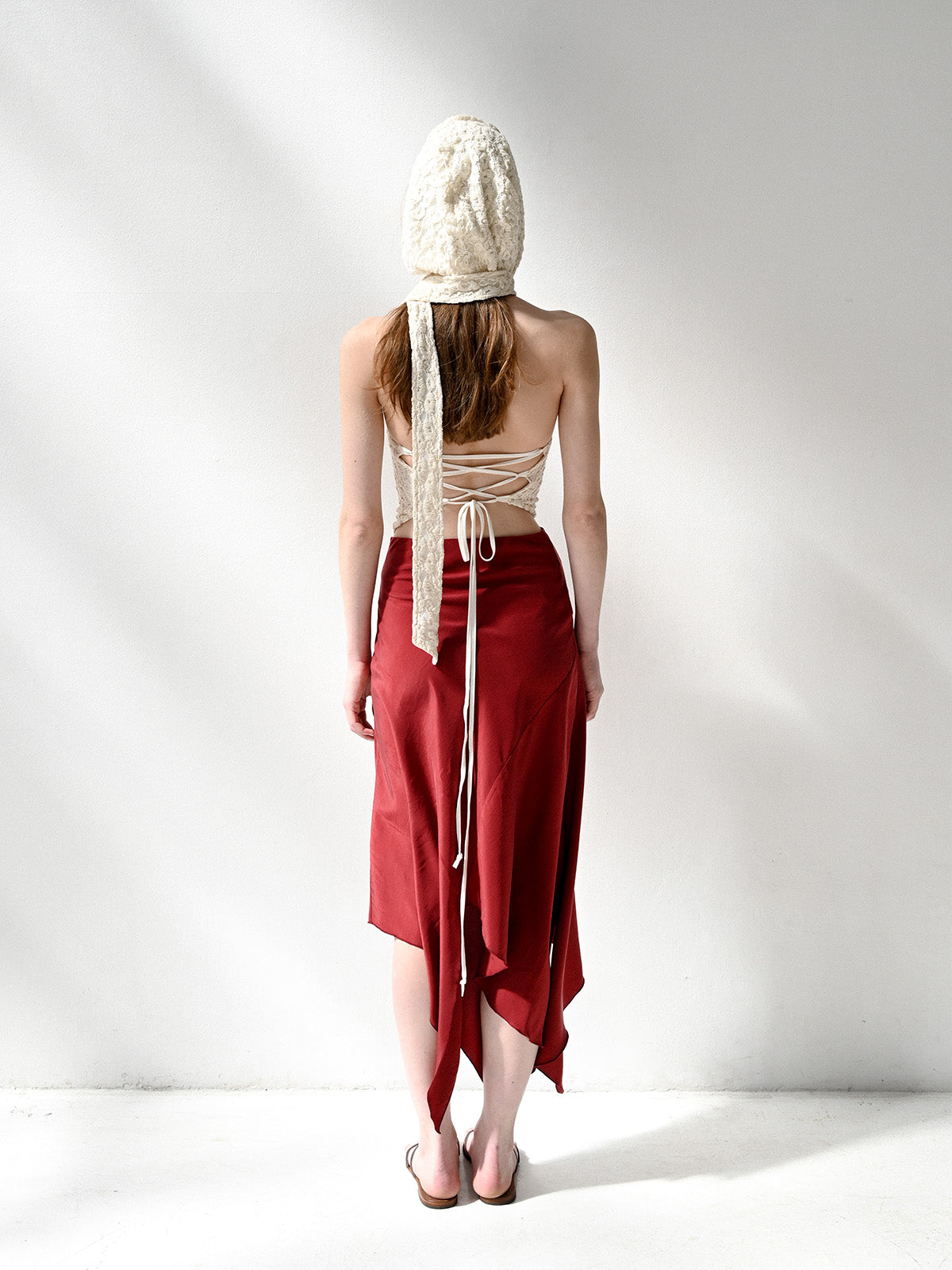 GiglioTigrato Adriana Skirt III 26-0014 gonna ciliegia seta