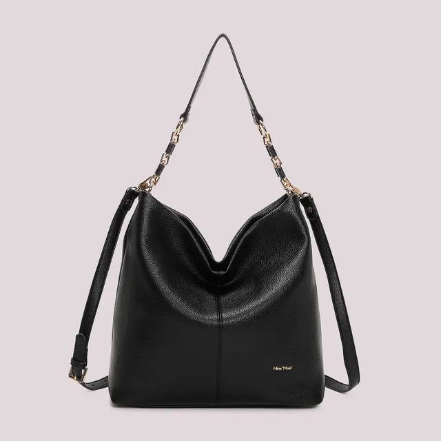 Mimi Mua Borsa a Spalla Catena Nero Tracolla