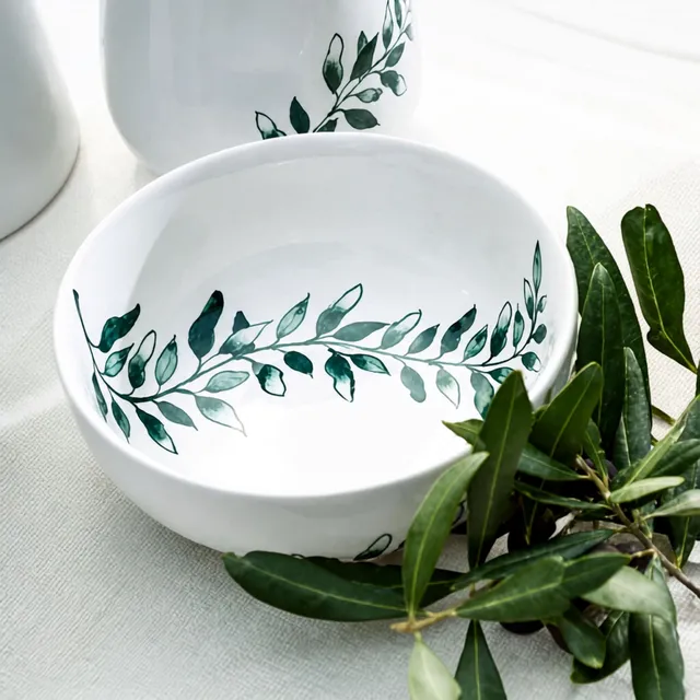 On Earth Cooperative Collection Ulivo ciotola ceramica verde 14 cm