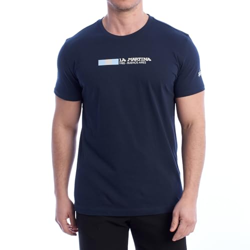 La Martina YMR314-JS206 t-shirt uomo blu marina XL