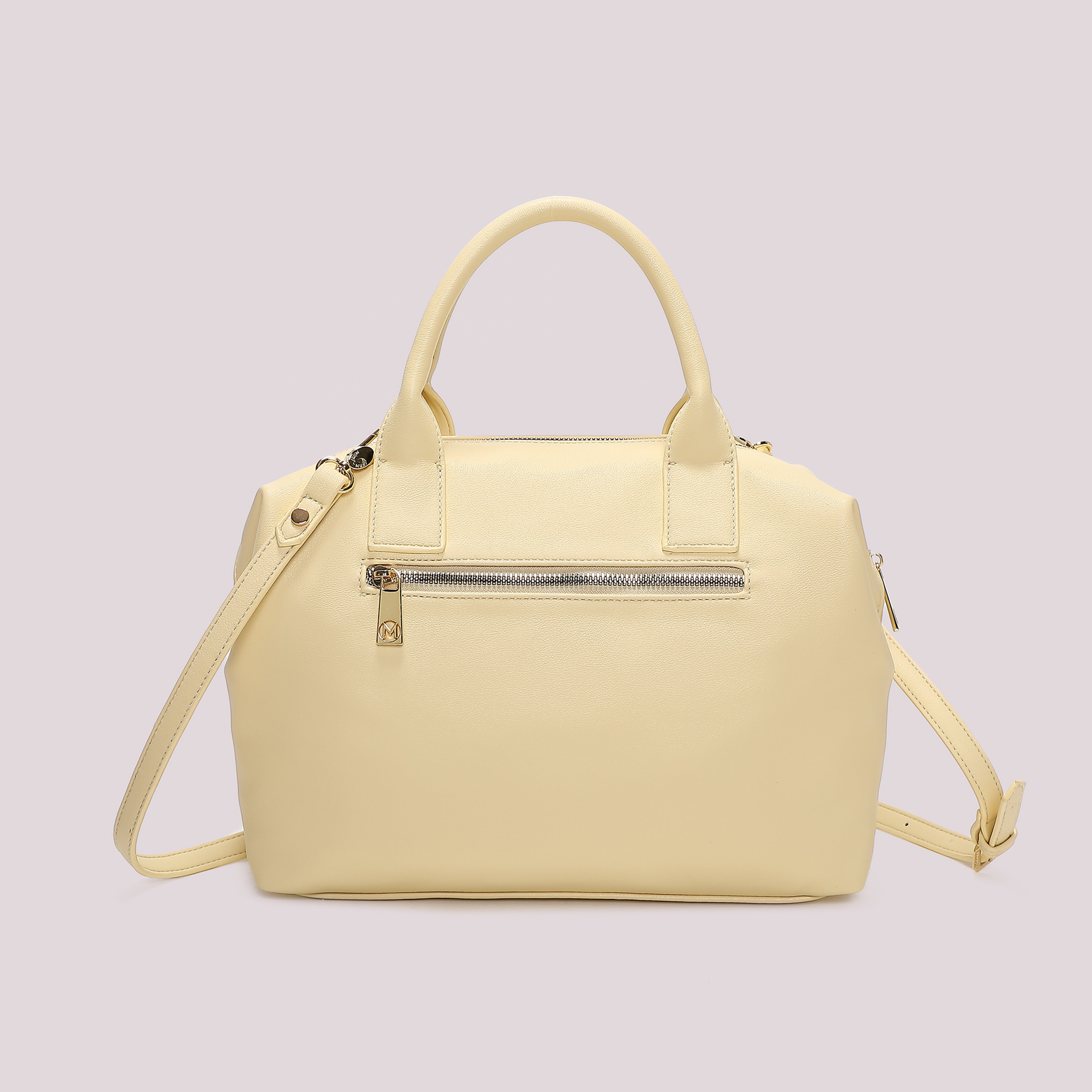 Mimi Mua Bauletto Motivo Onda Borsa Bianco 31 cm
