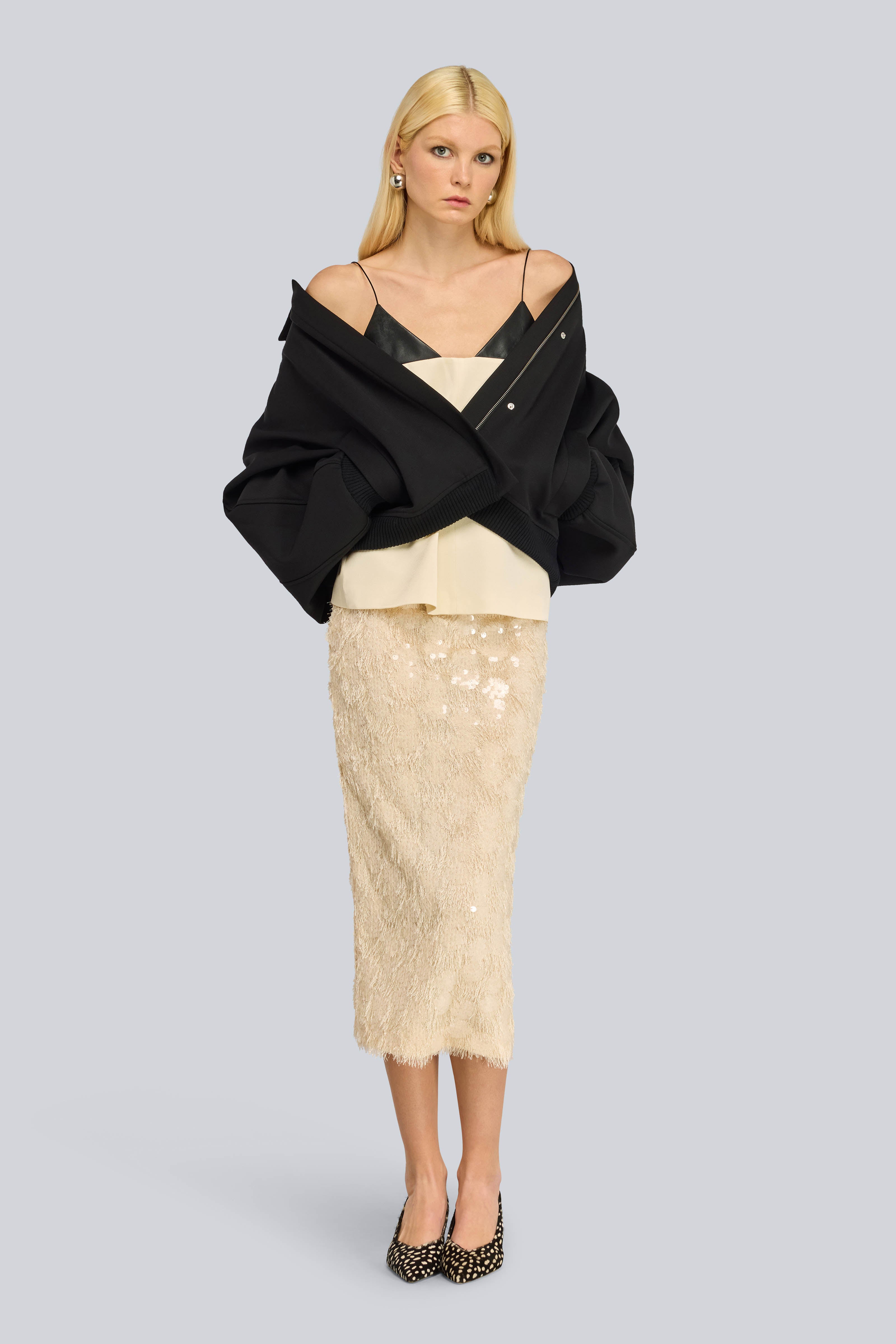 Semicouture Francine top satin burro