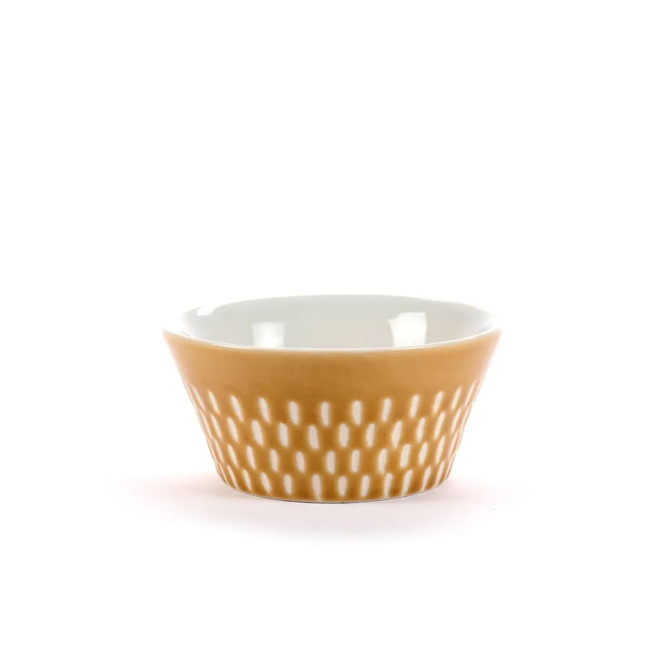 On Earth Cooperative Collection Caramel ciotola gialla 11,5 cm ceramica