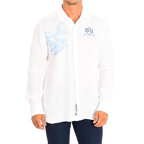 La Martina TMC304-TL319 camicia uomo manica lunga
