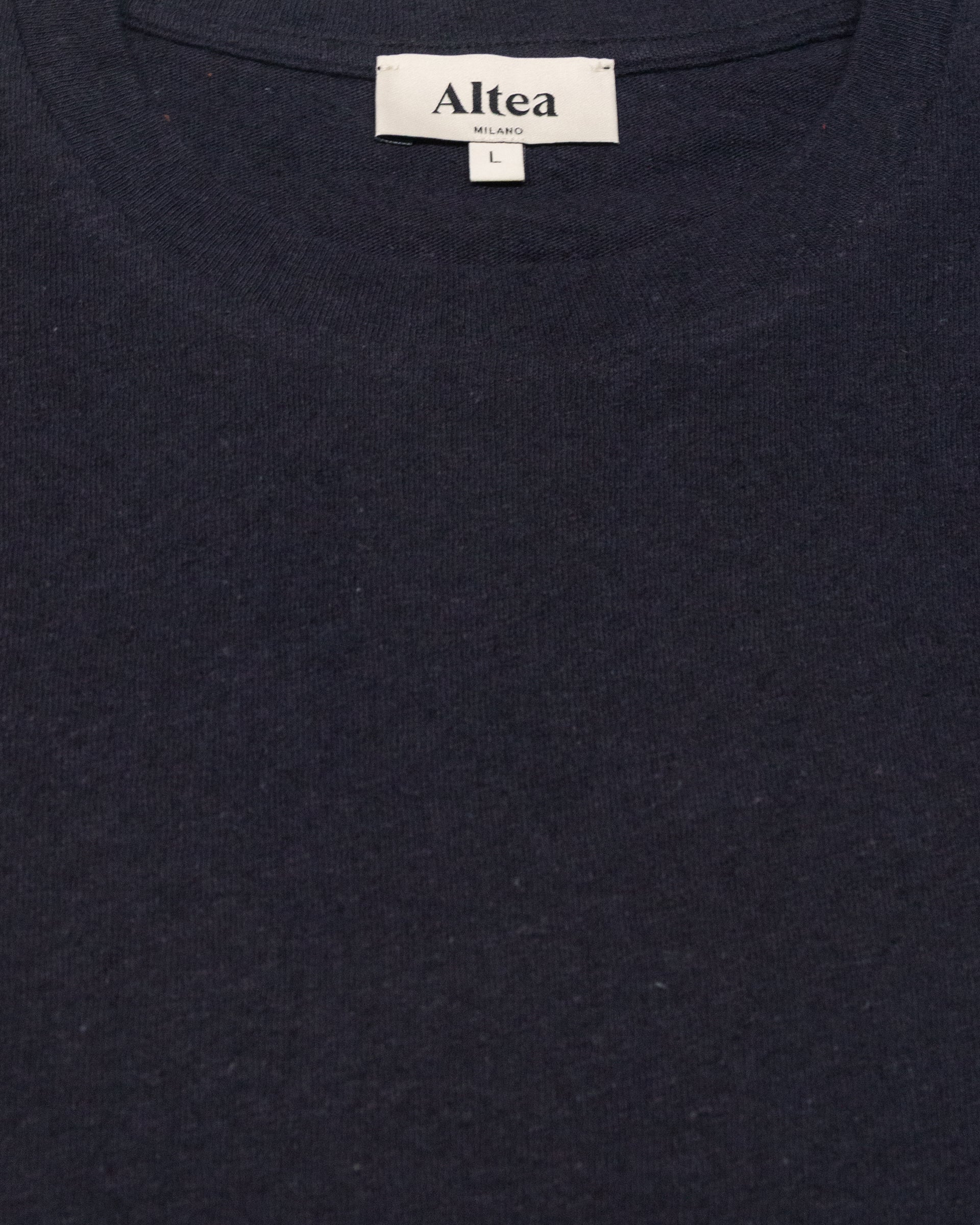 Altea Lewis t-shirt lino cotone navy
