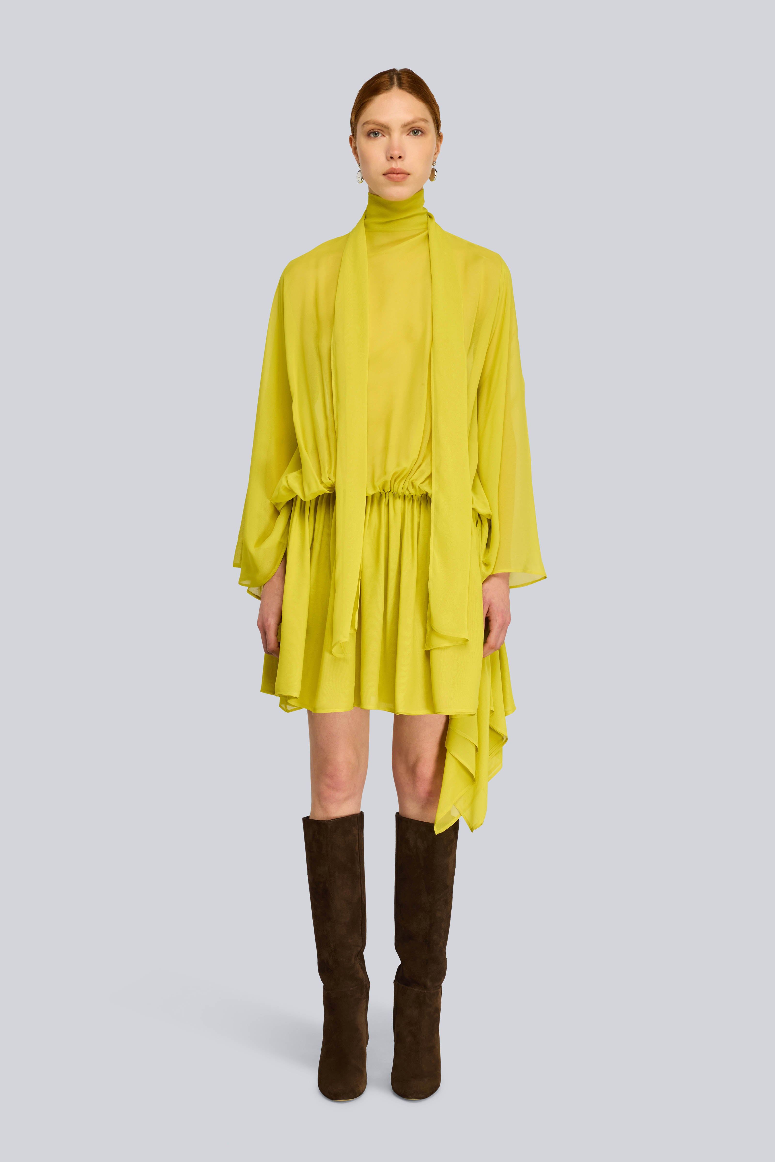 Semicouture Reba S6WU15 Abito Acido Georgette