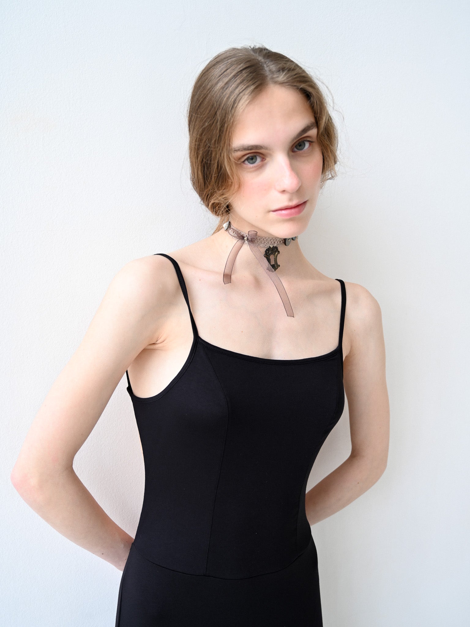 Giglio Tigrato Brigitte Dress I abito nero viscosa S-M