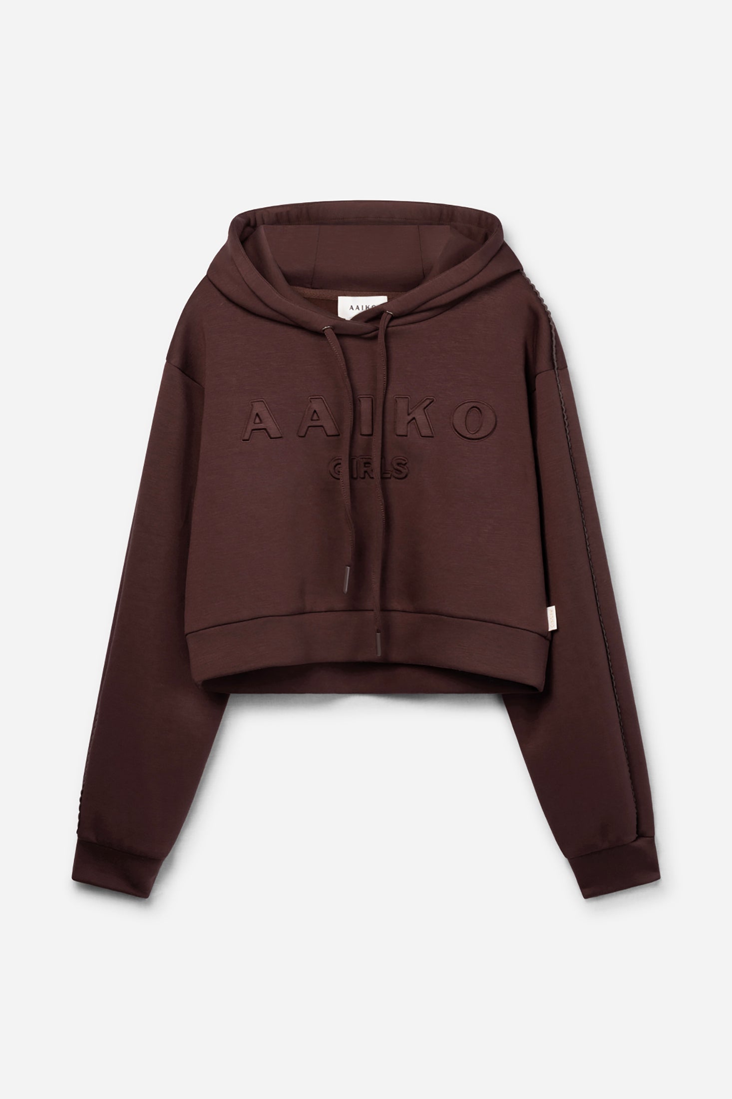Aaiko Haylee felpa cappuccio marrone bambina