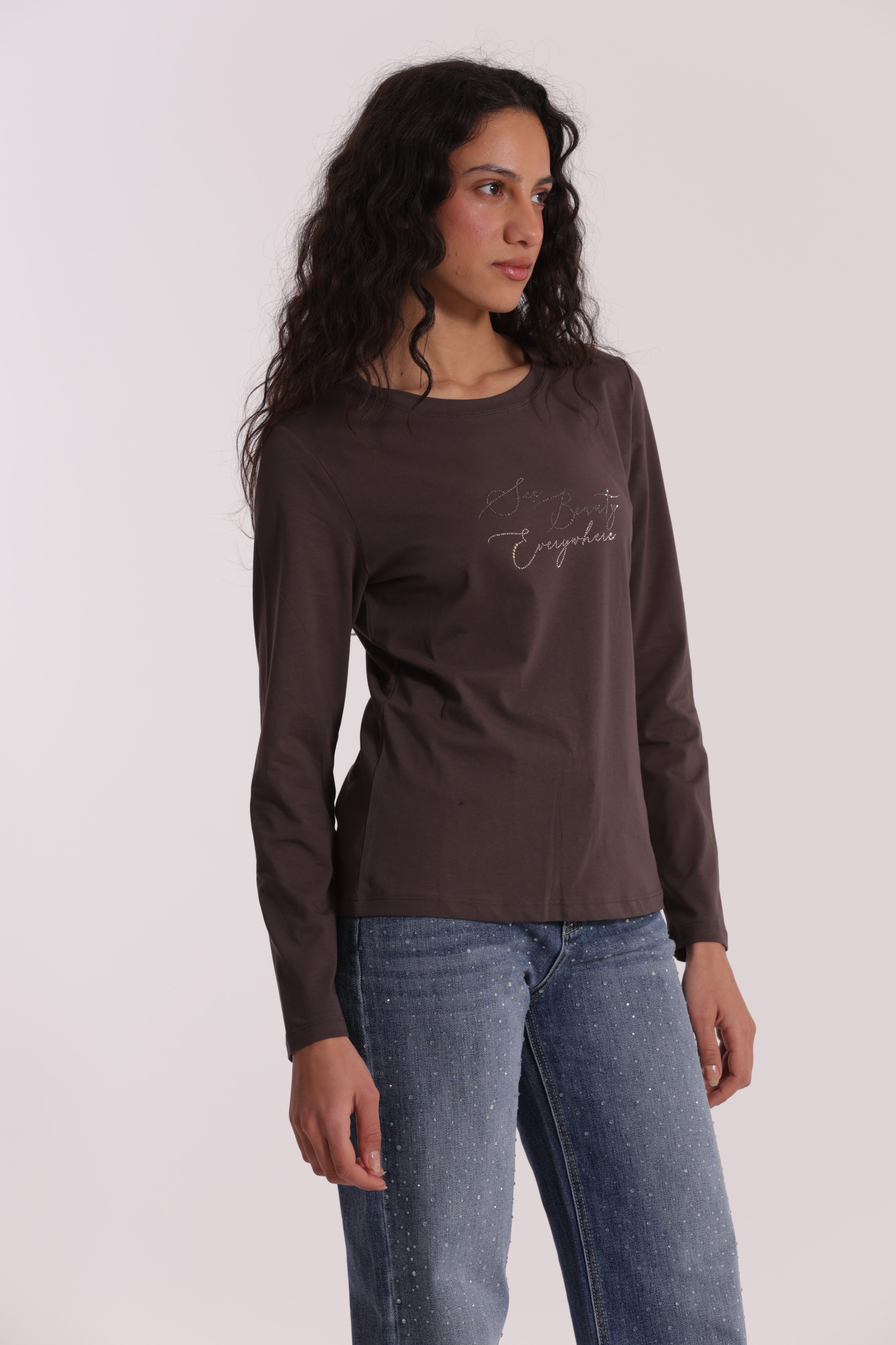 Mimi Mua T-Shirt See Beauty Cotone Bianco
