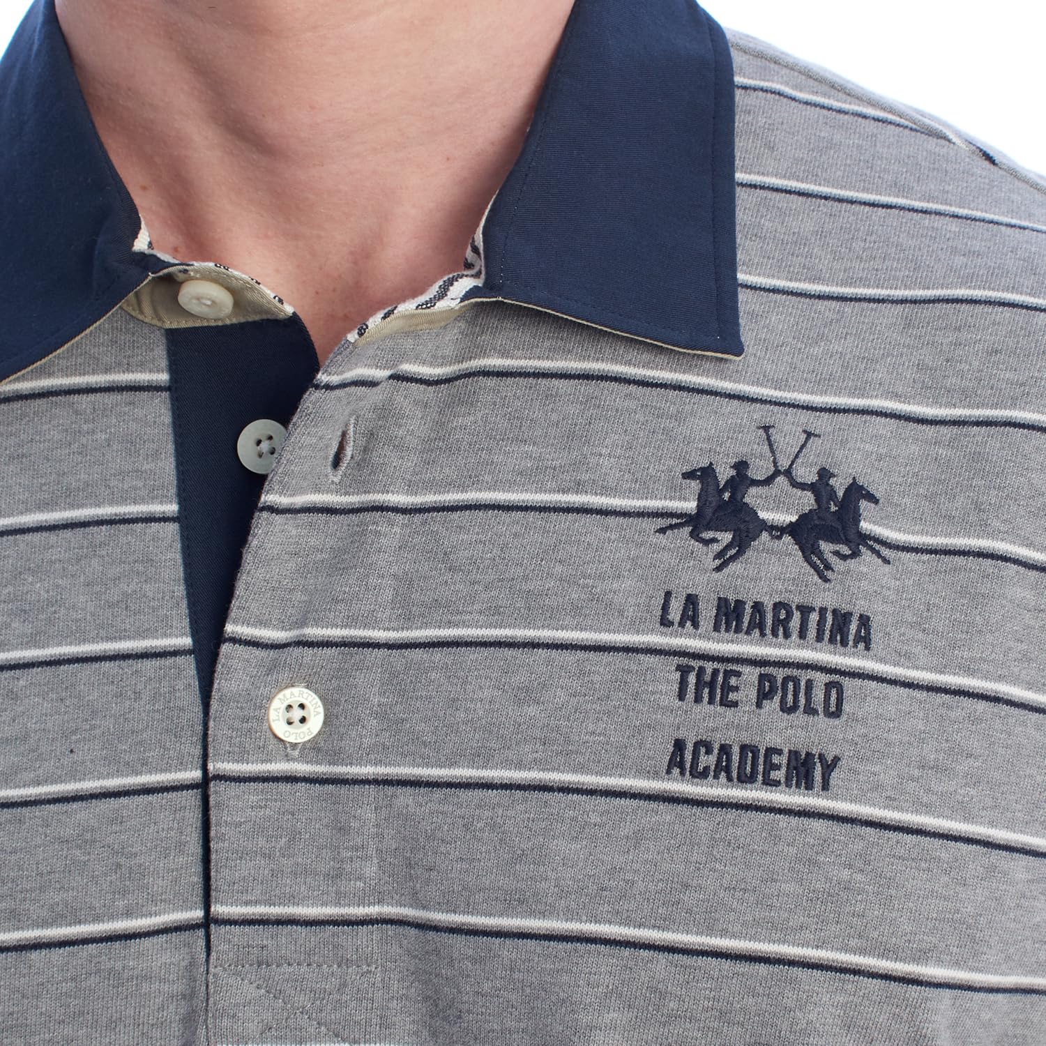 La Martina UMP304-JS336 polo uomo maniche lunghe cotone