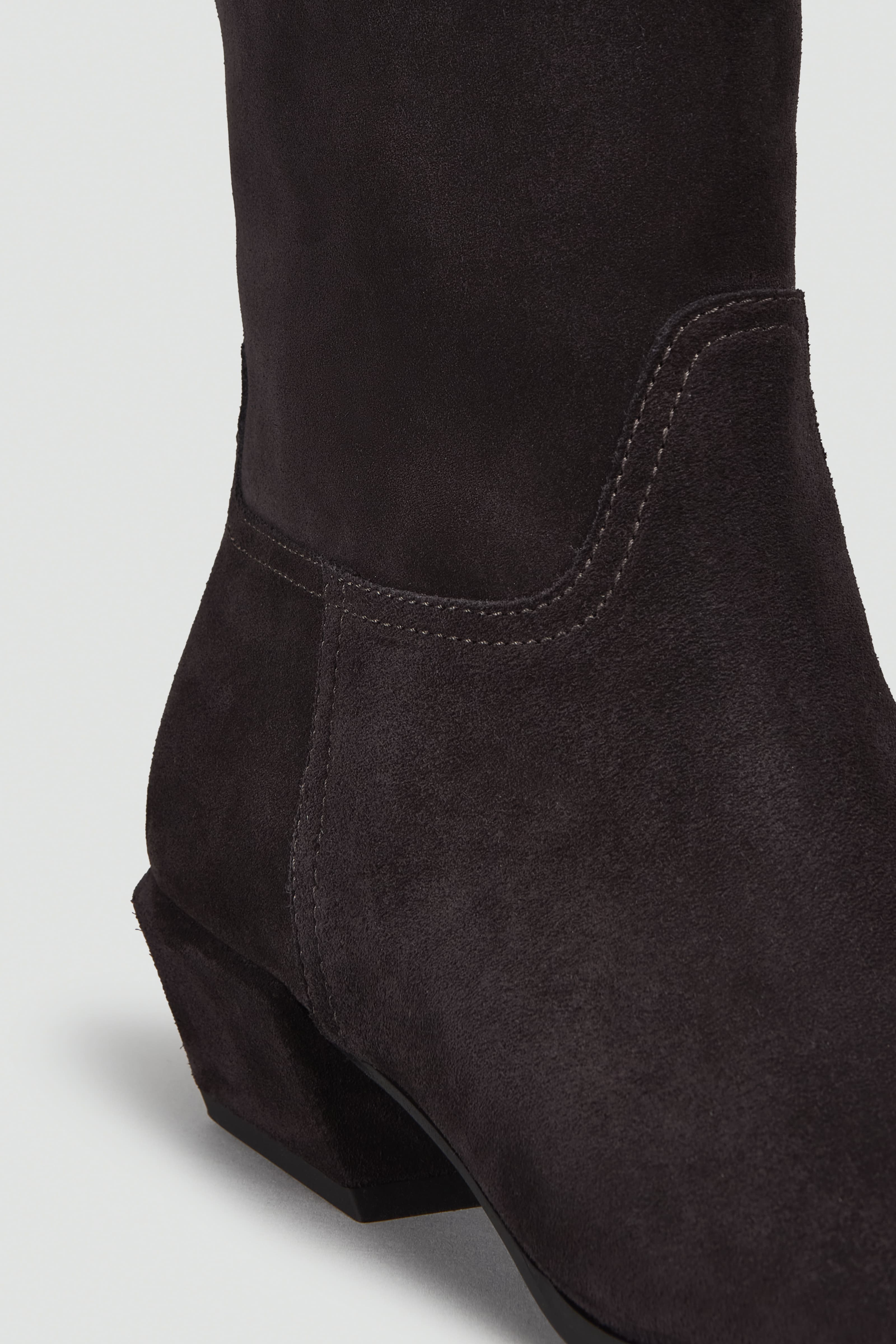 Semicouture Lois stivale moka texano pelle