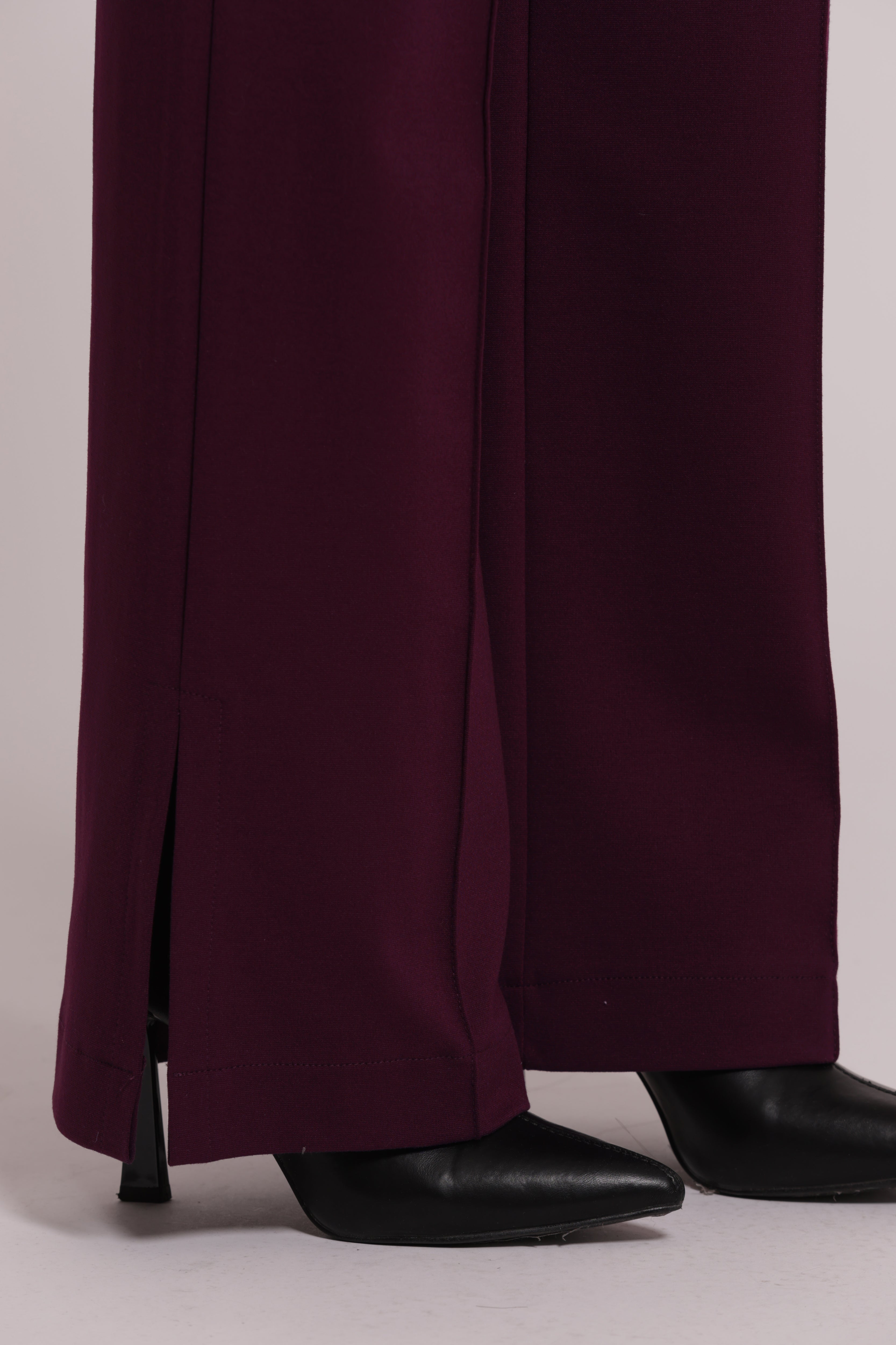 Mimi Mua Pantalone Spacco Punto Milano Nero