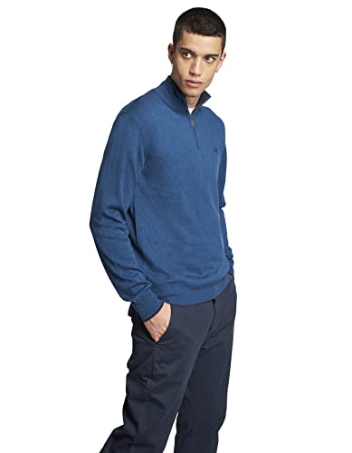 La Martina Emilio maglione uomo con zip misto lana