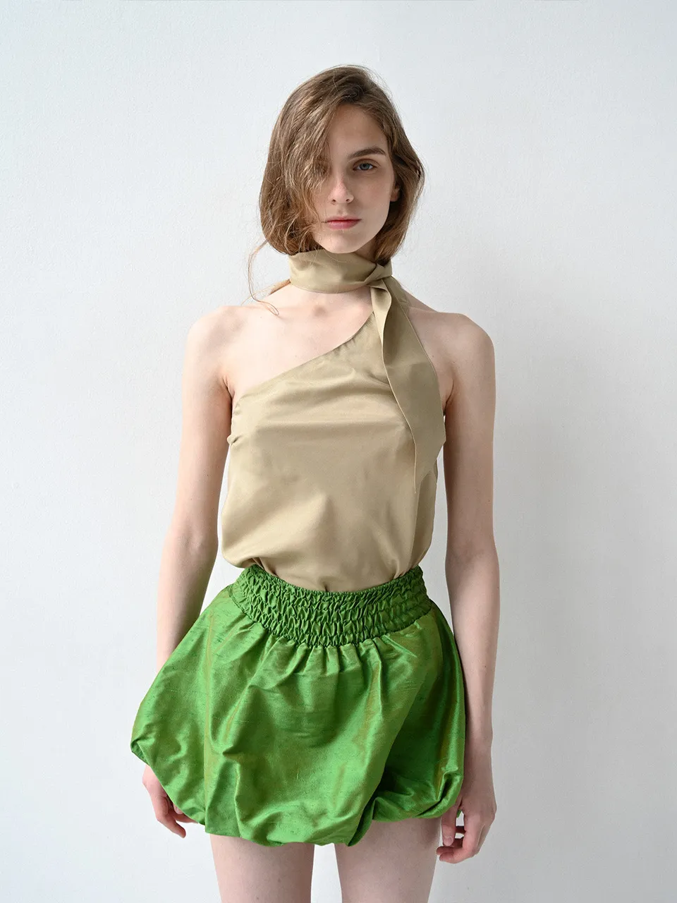 GiglioTigrato Lolita Skirt IV gonna smeraldo seta