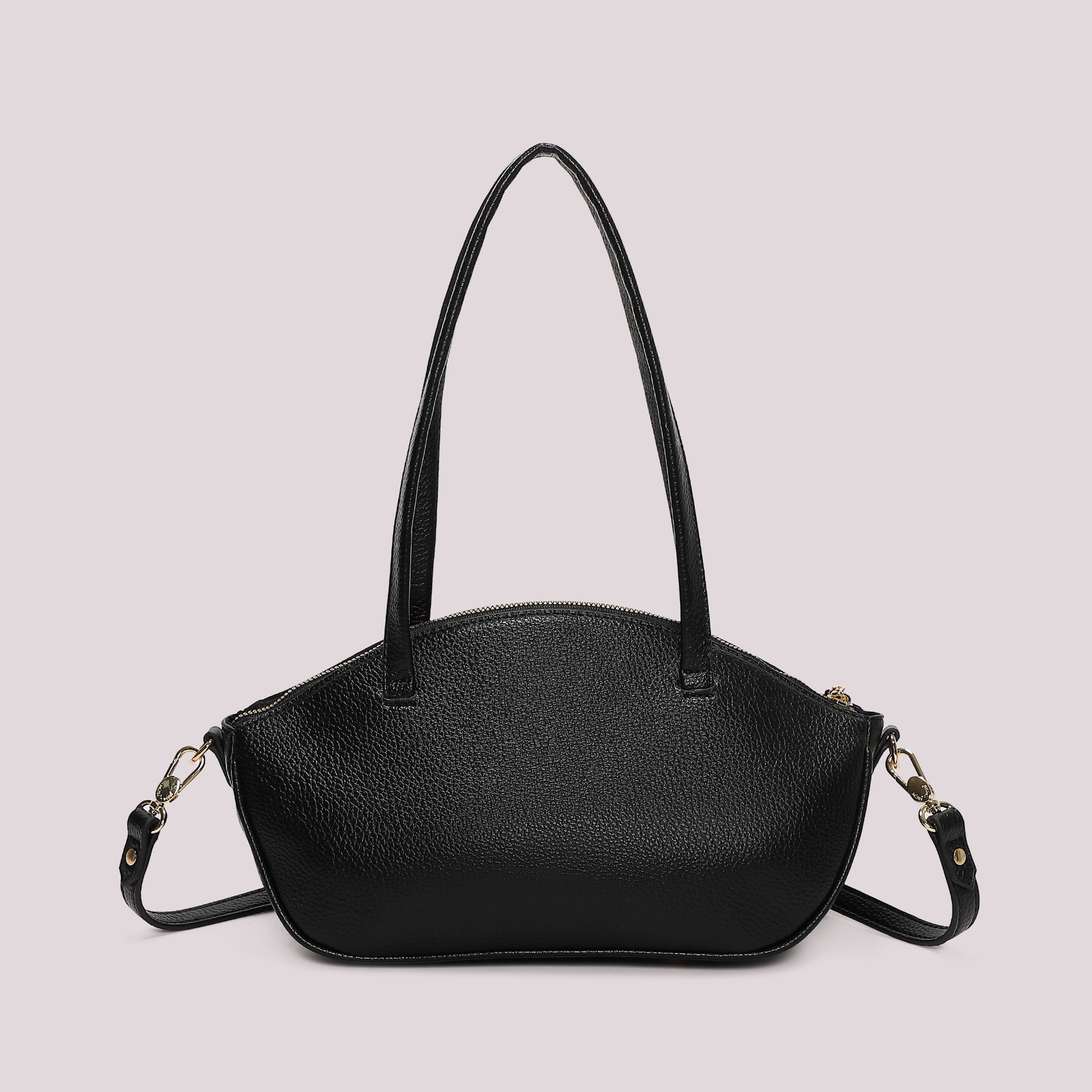 Mimi Mua Borsa Spalla Nodo Manici Nero poliuretano