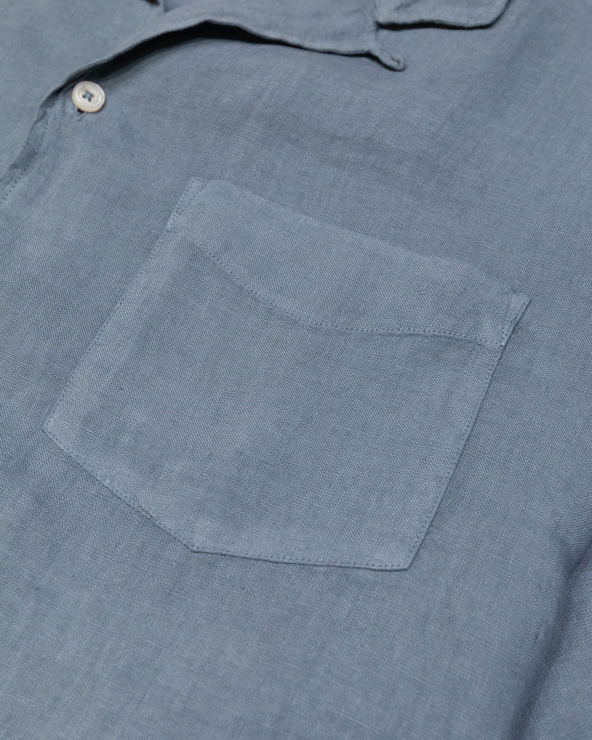 Altea Bart camicia in lino azzurro Carta da zucchero