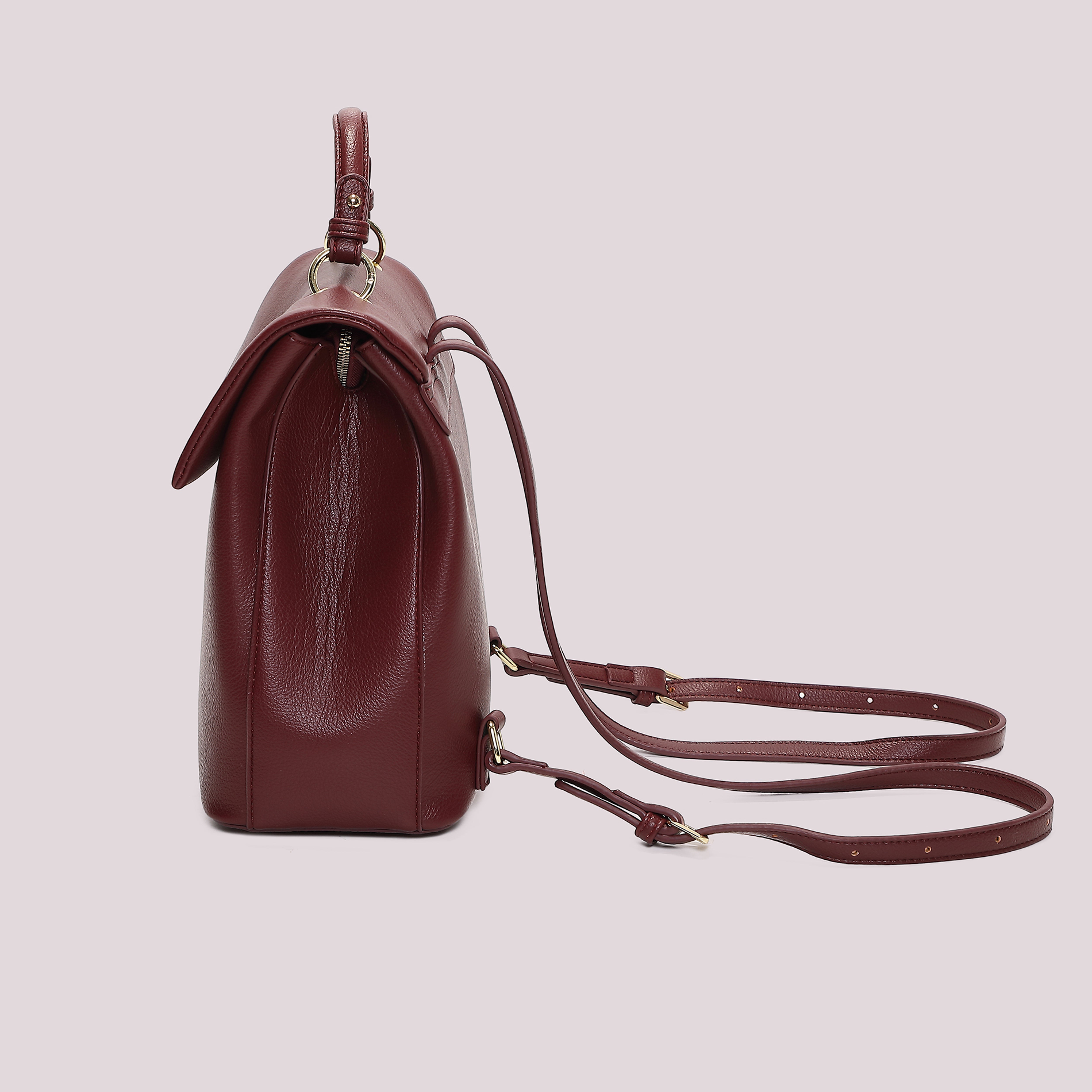 Mimi Mua Zaino Chiusura a Giro Nero Ecopelle 24 cm