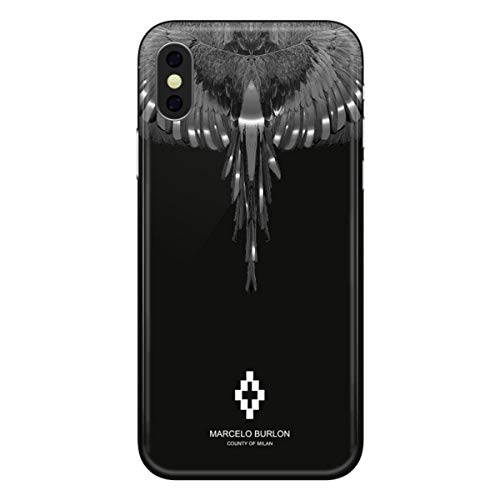 Marcelo Burlon County of Milan Wings Silver custodia iPhone XS/X 5,8"
