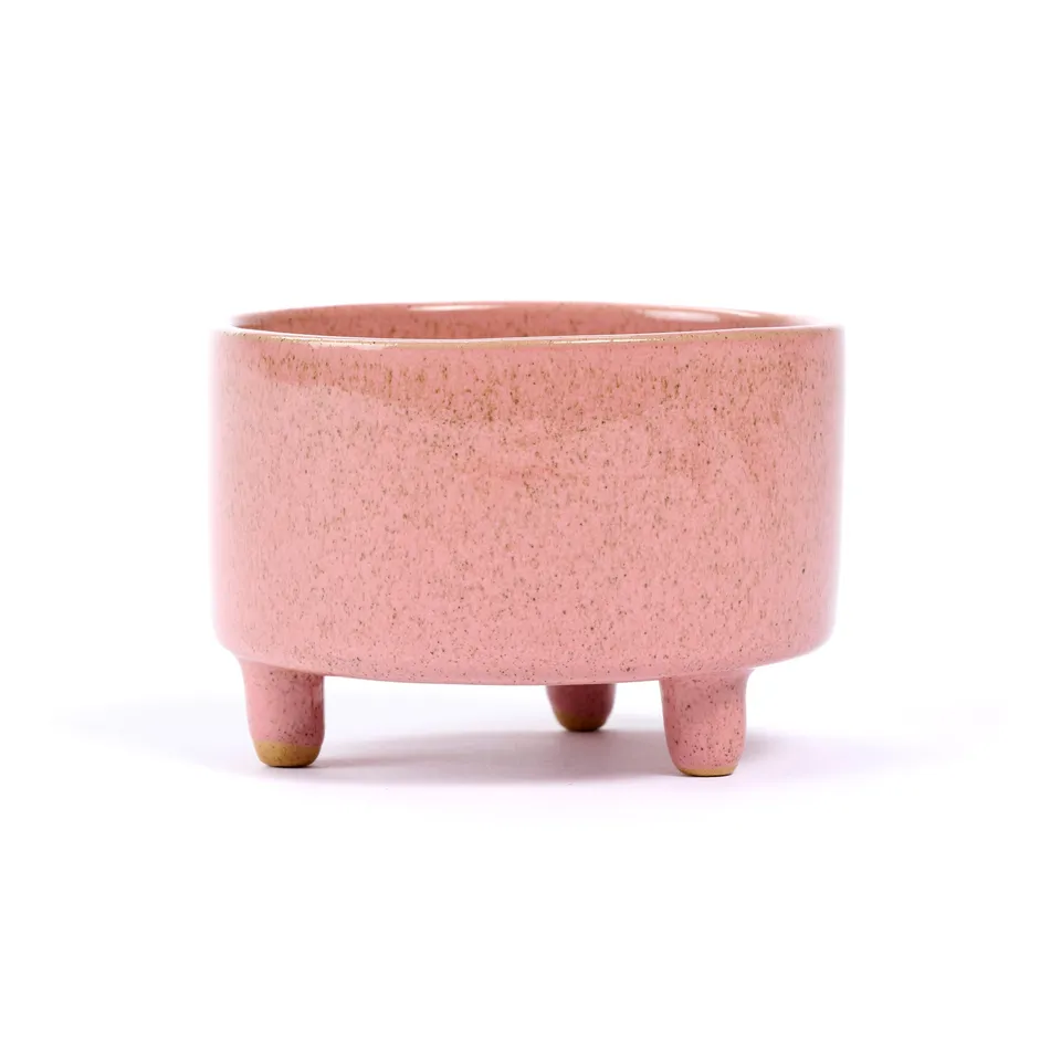 On Earth Cooperative Collection Maya vasetto gres rosa 9 cm