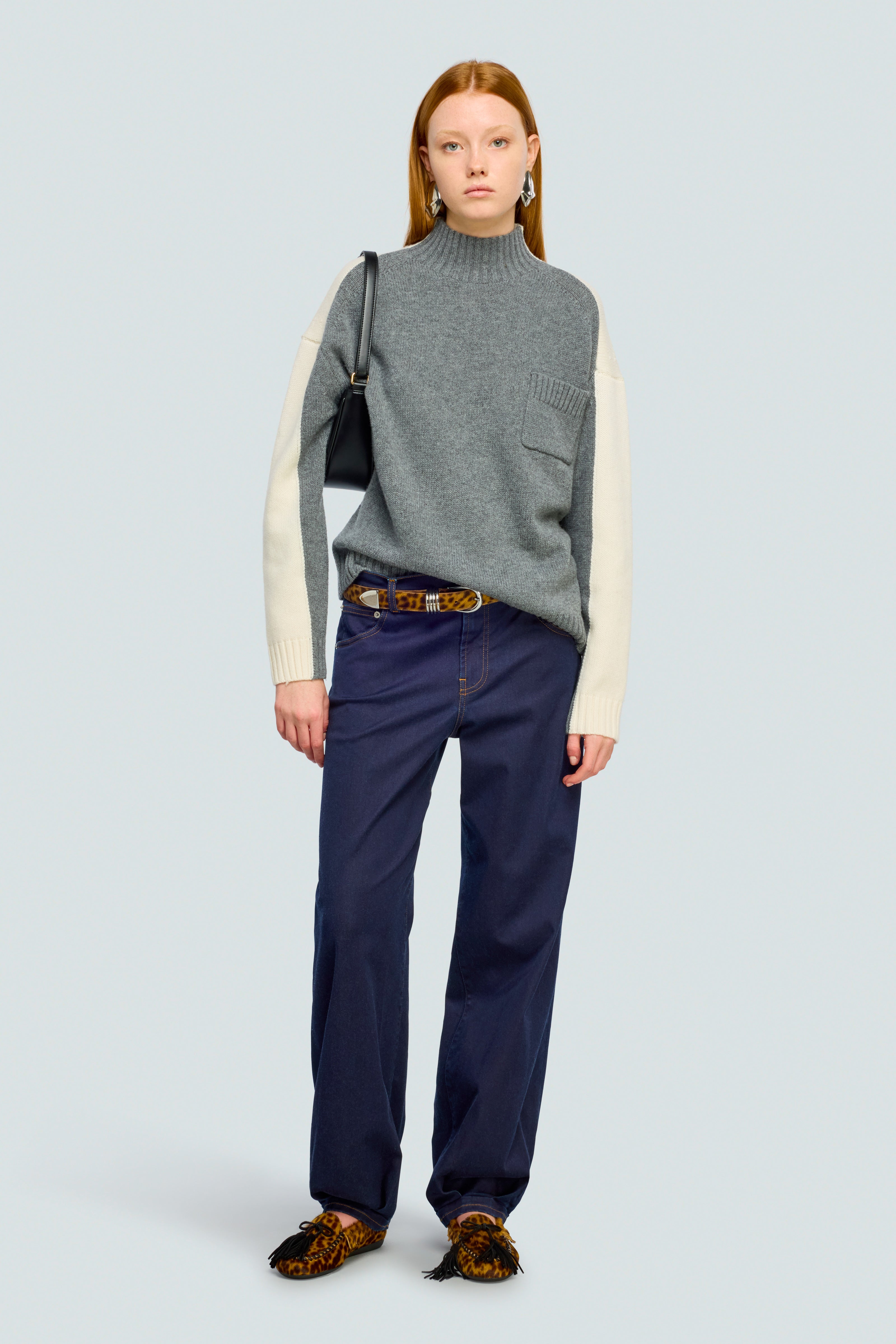 Semicouture Eryn jeans ballon dark stone wash