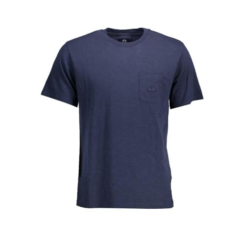 La Martina t-shirt uomo blu XL tasca cotone