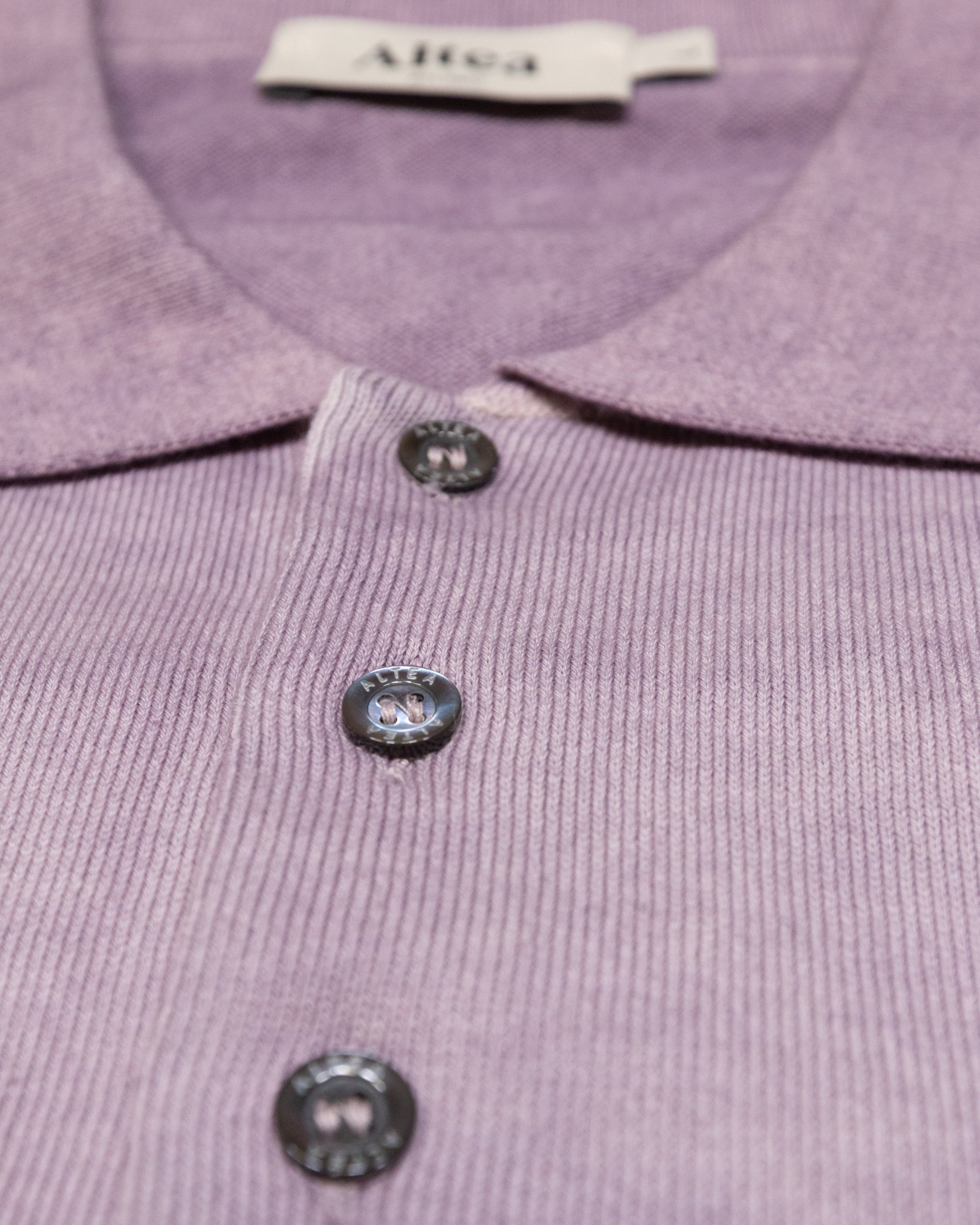 Altea polo maglia cotone viola malva manica corta
