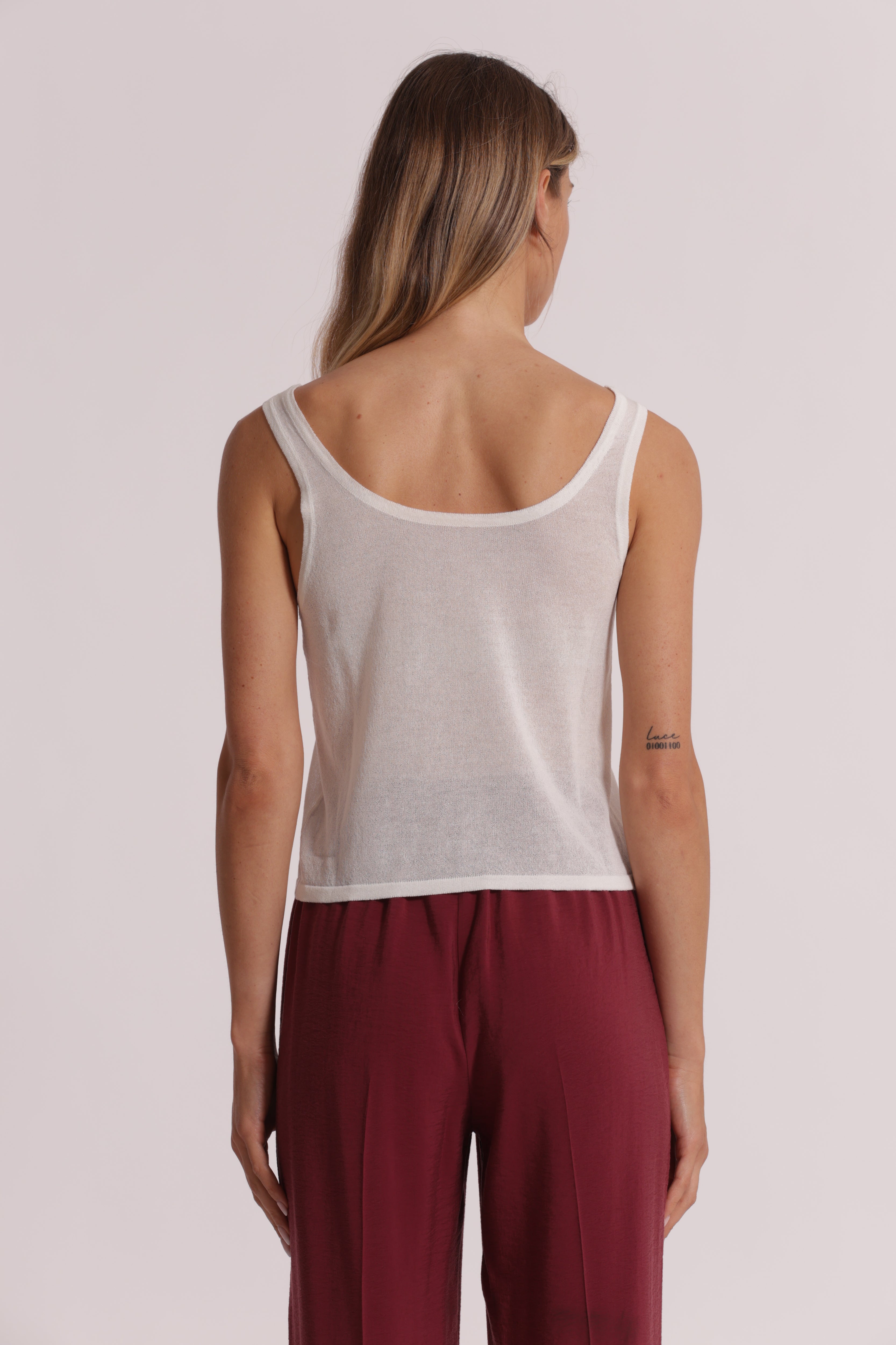 Mimi Mua Canotta Basic Nero viscosa