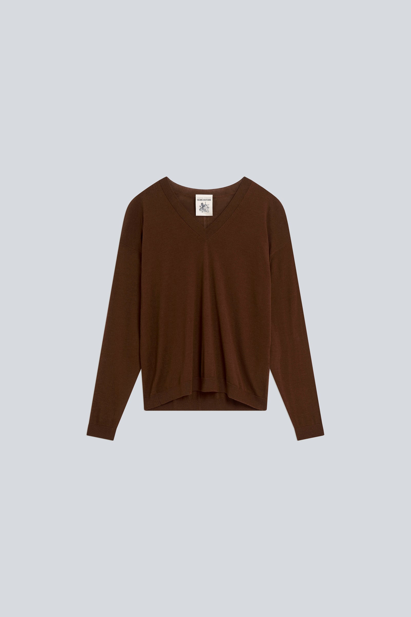 Semicouture Jade maglia scollo v canyon