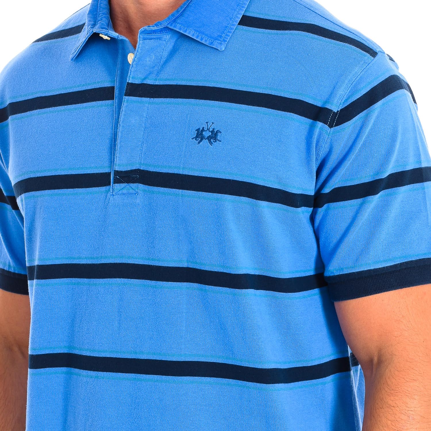 La Martina TMP326-JS328 polo uomo L blu a righe