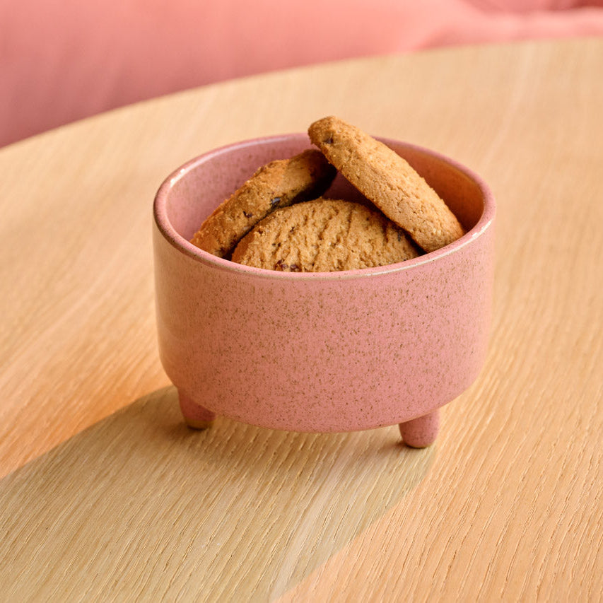 On Earth Cooperative Collection Maya vasetto gres rosa 9 cm