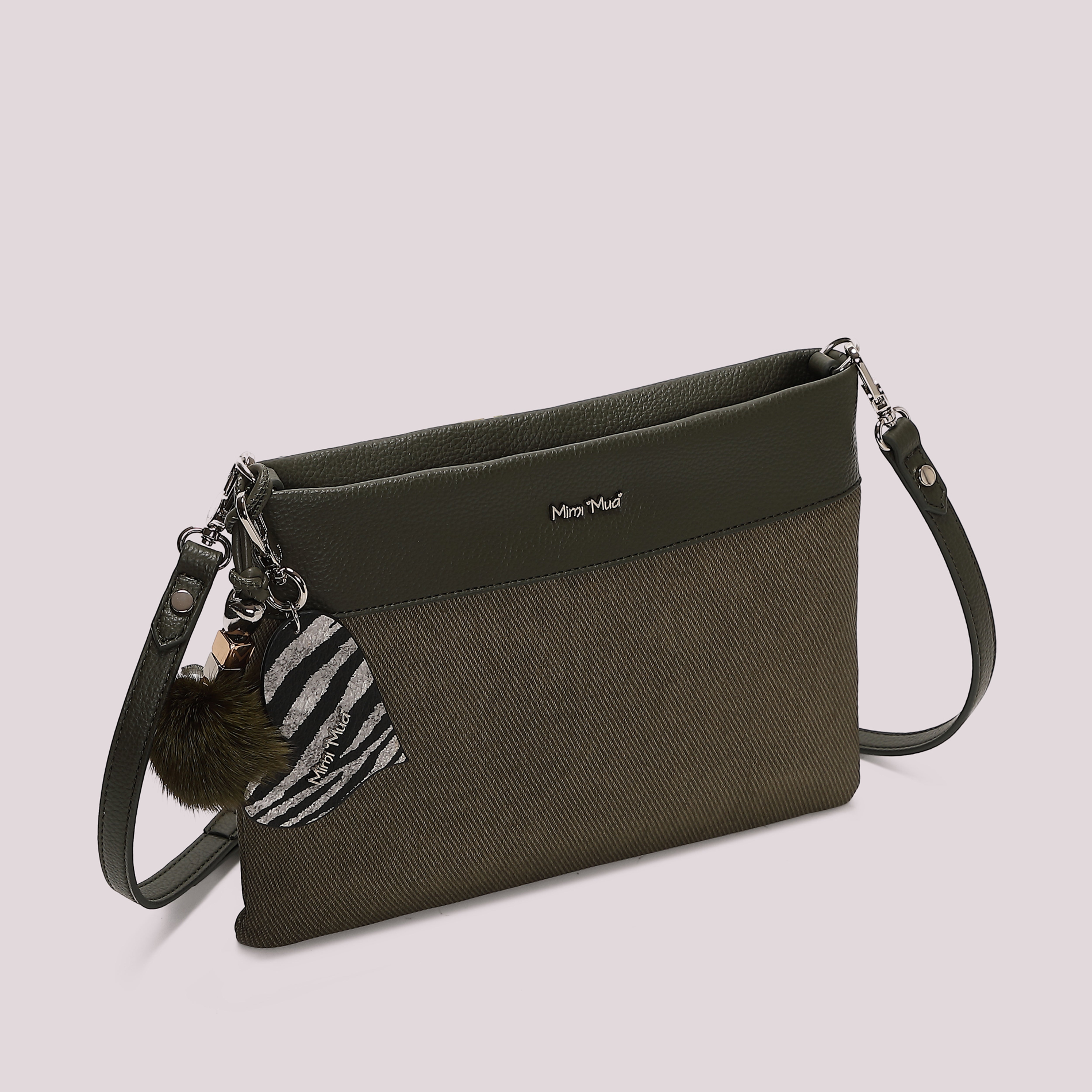 Mimi Mua Borsa Busta Charm Cuore Nero