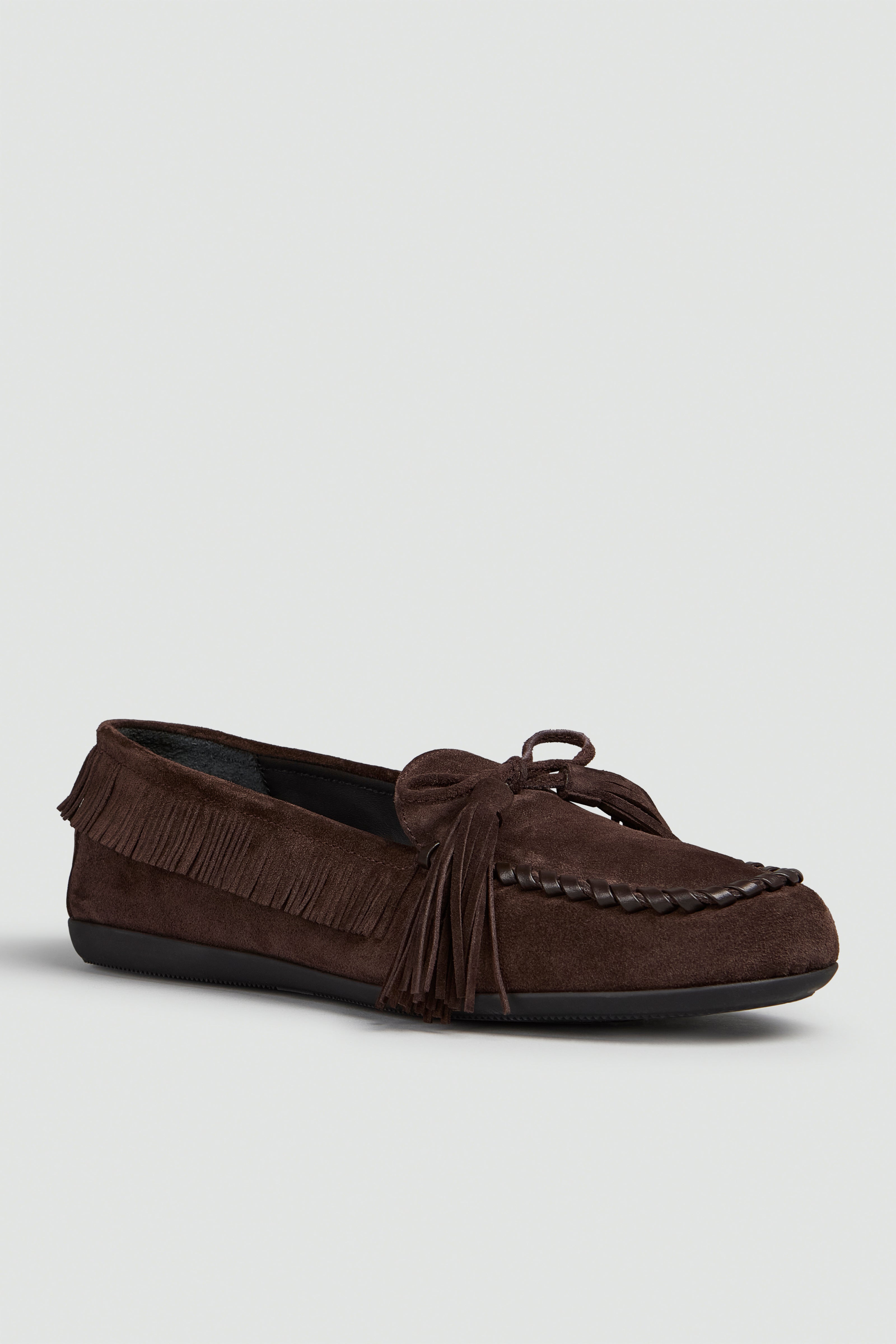 Semicouture Liz Y6WZ44 mocassino moka pelle scamosciata