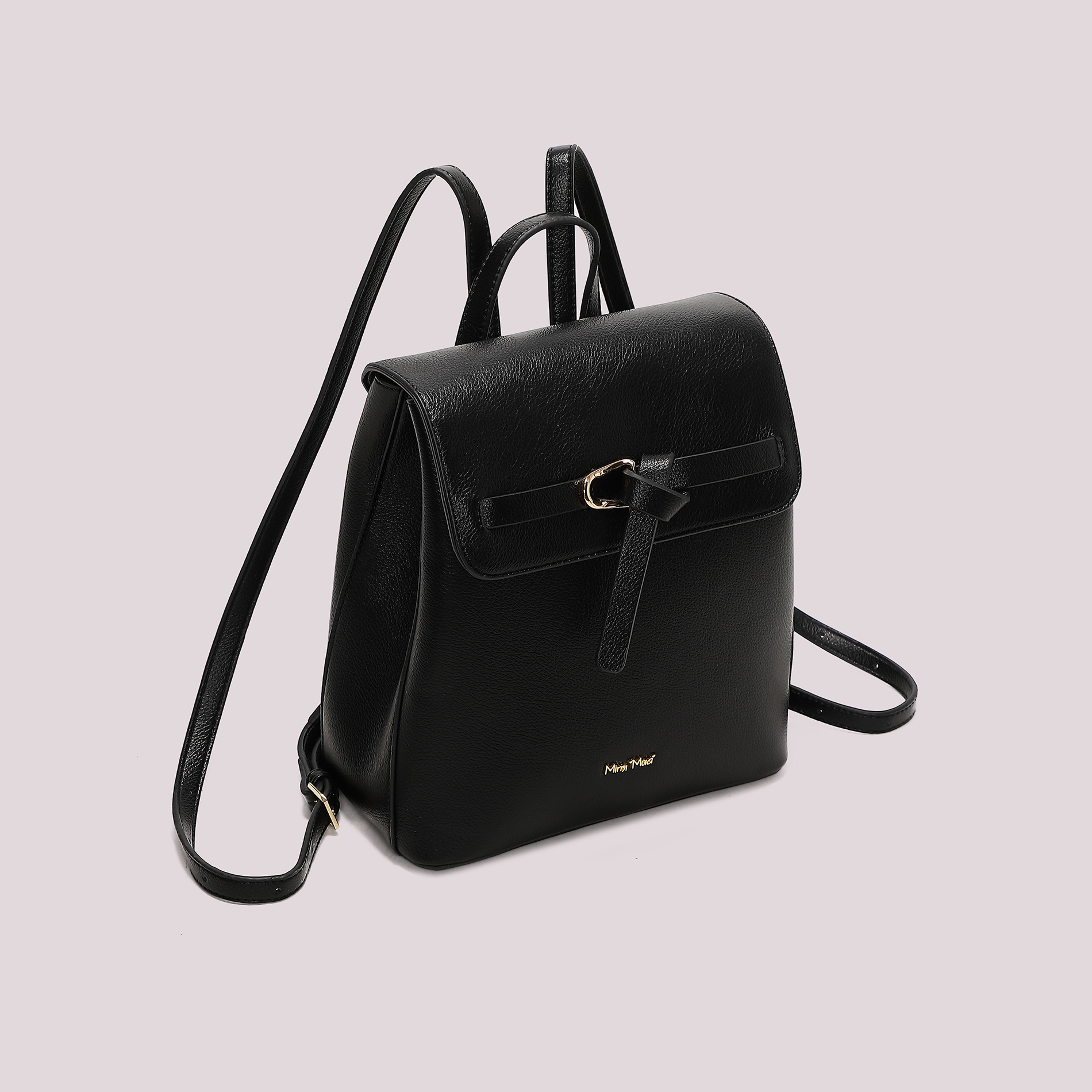 Mimi Mua Cinturino Orizzontale zaino nero 23,5 cm