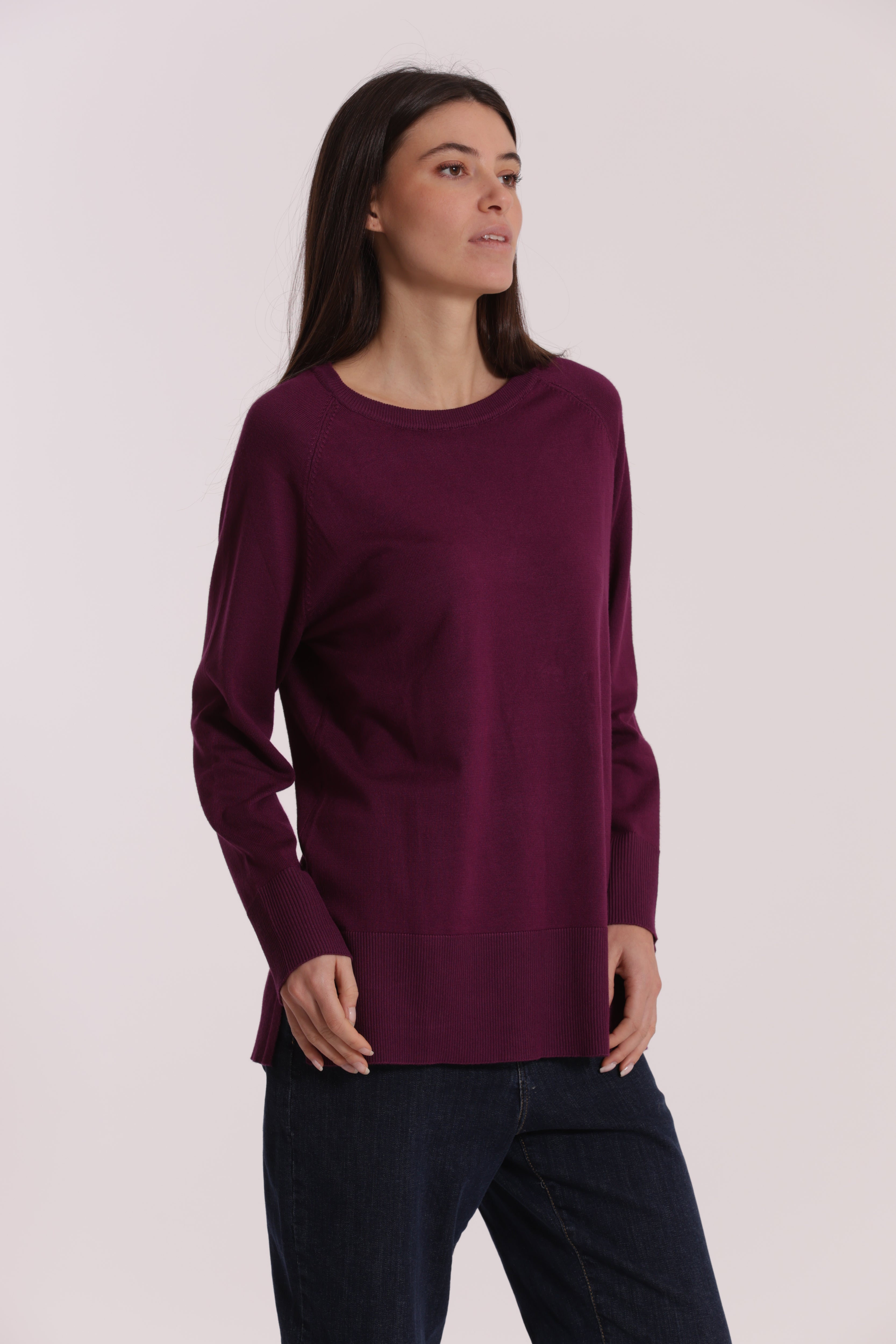 Mimi Mua Spacchi Laterali maglia nera over