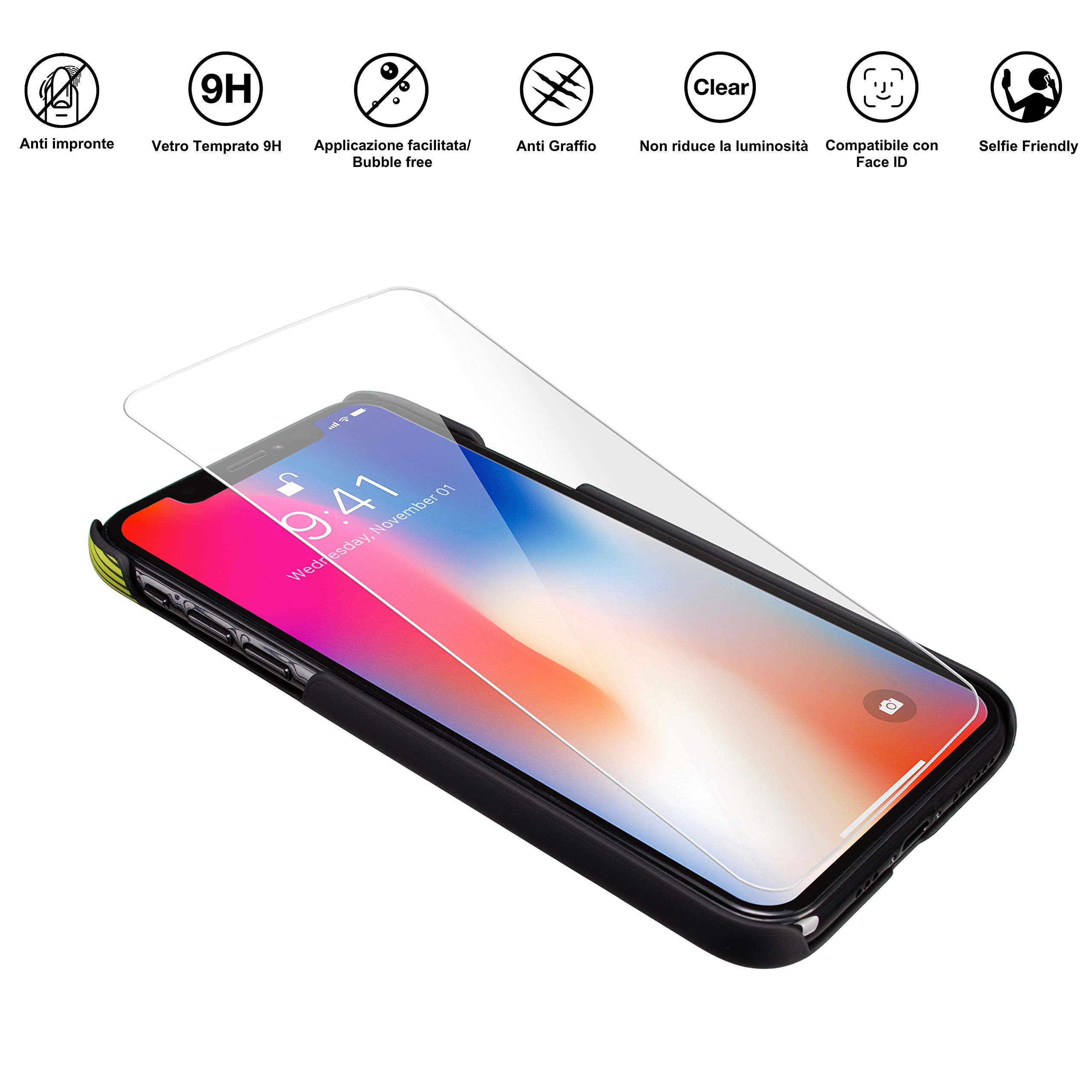 Marcelo Burlon County of Milan iPhone XS/X cover rigida antiurto