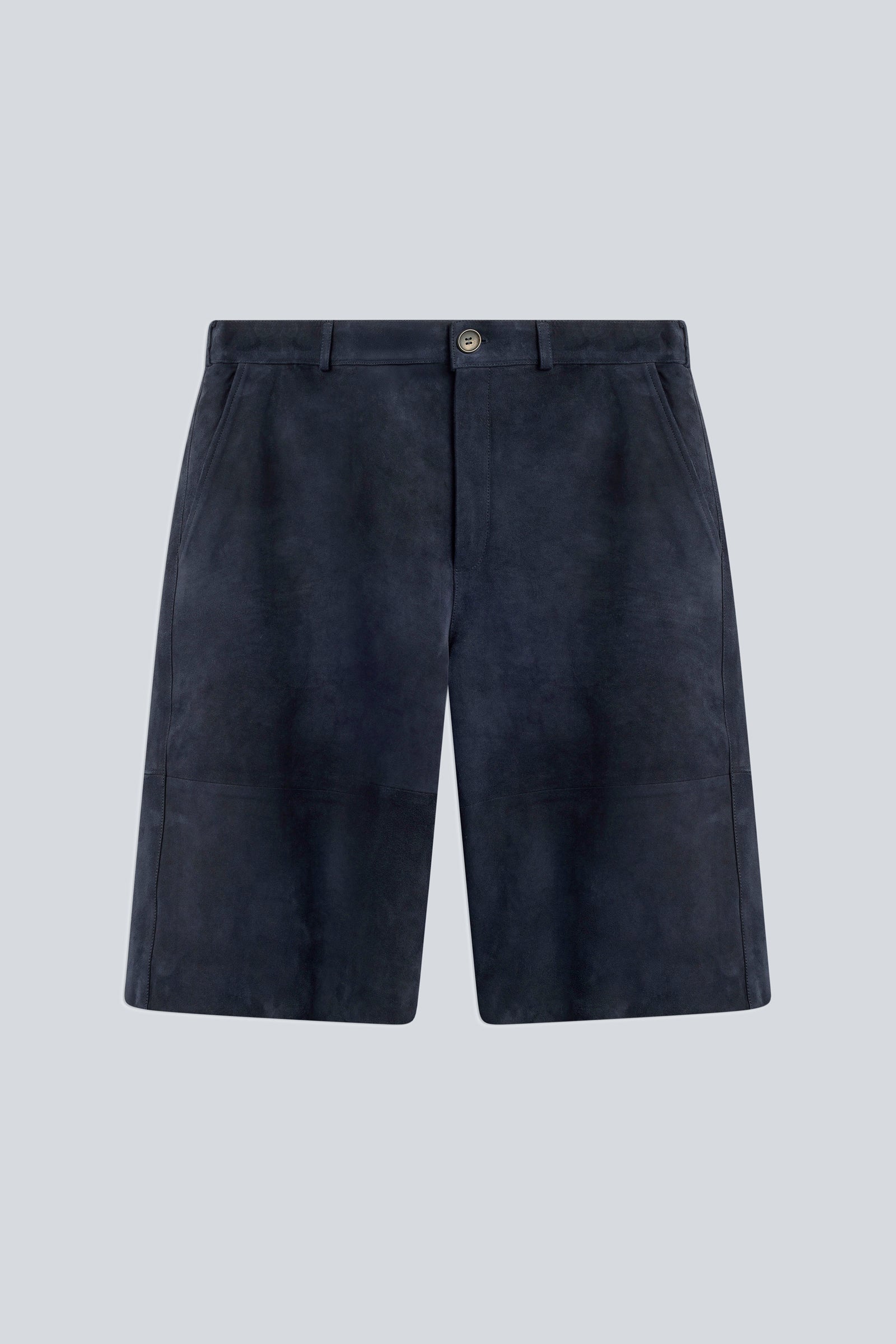 Semicouture Eva Y6WT03 bermuda blu camoscio