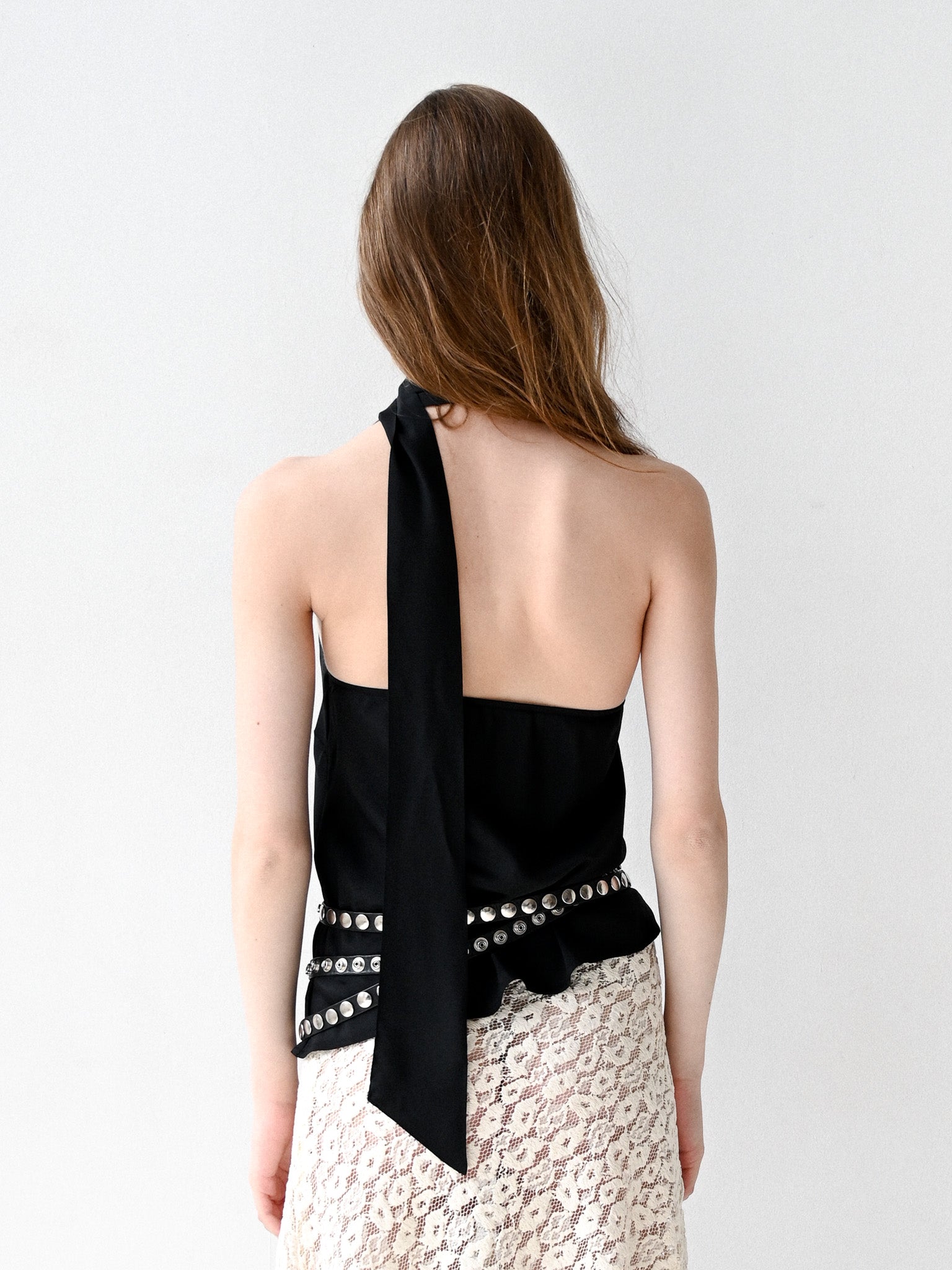 GiglioTigrato Antonia Top II top seta nero S-M