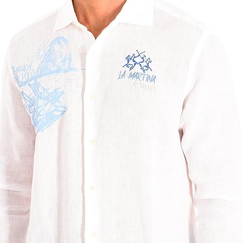 La Martina TMC304-TL319 camicia uomo manica lunga