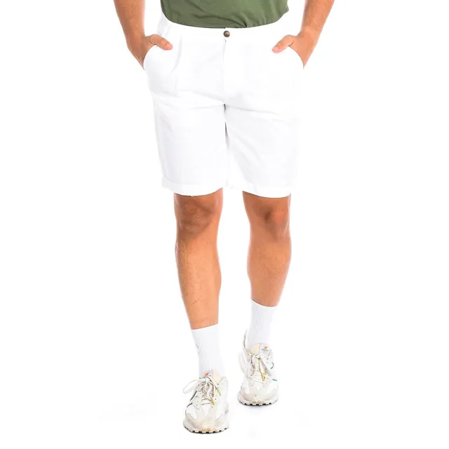 La Martina TMB004-TL121 bermuda uomo lino taglio dritto