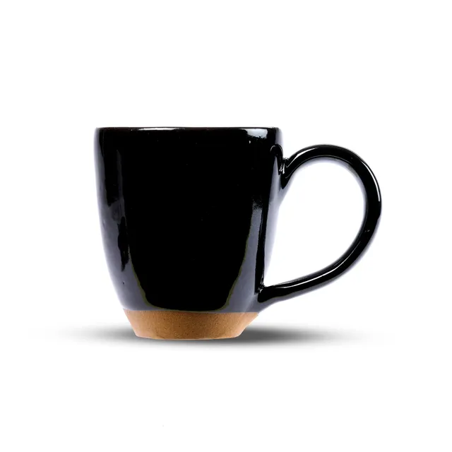 On Earth Tall tazza in gres nero 5,5 cm