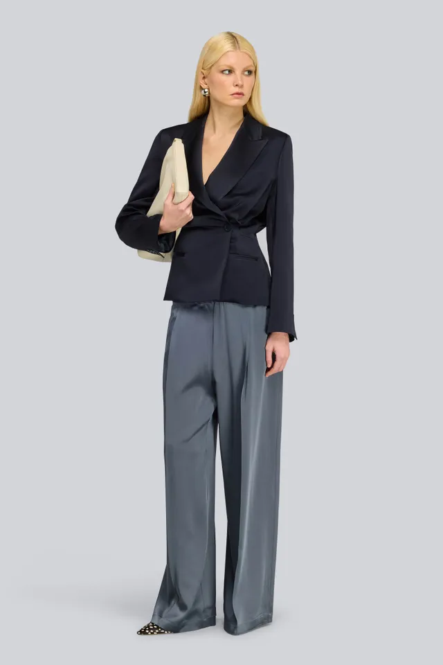 Semicouture Griselda giacca blu notte doppio petto