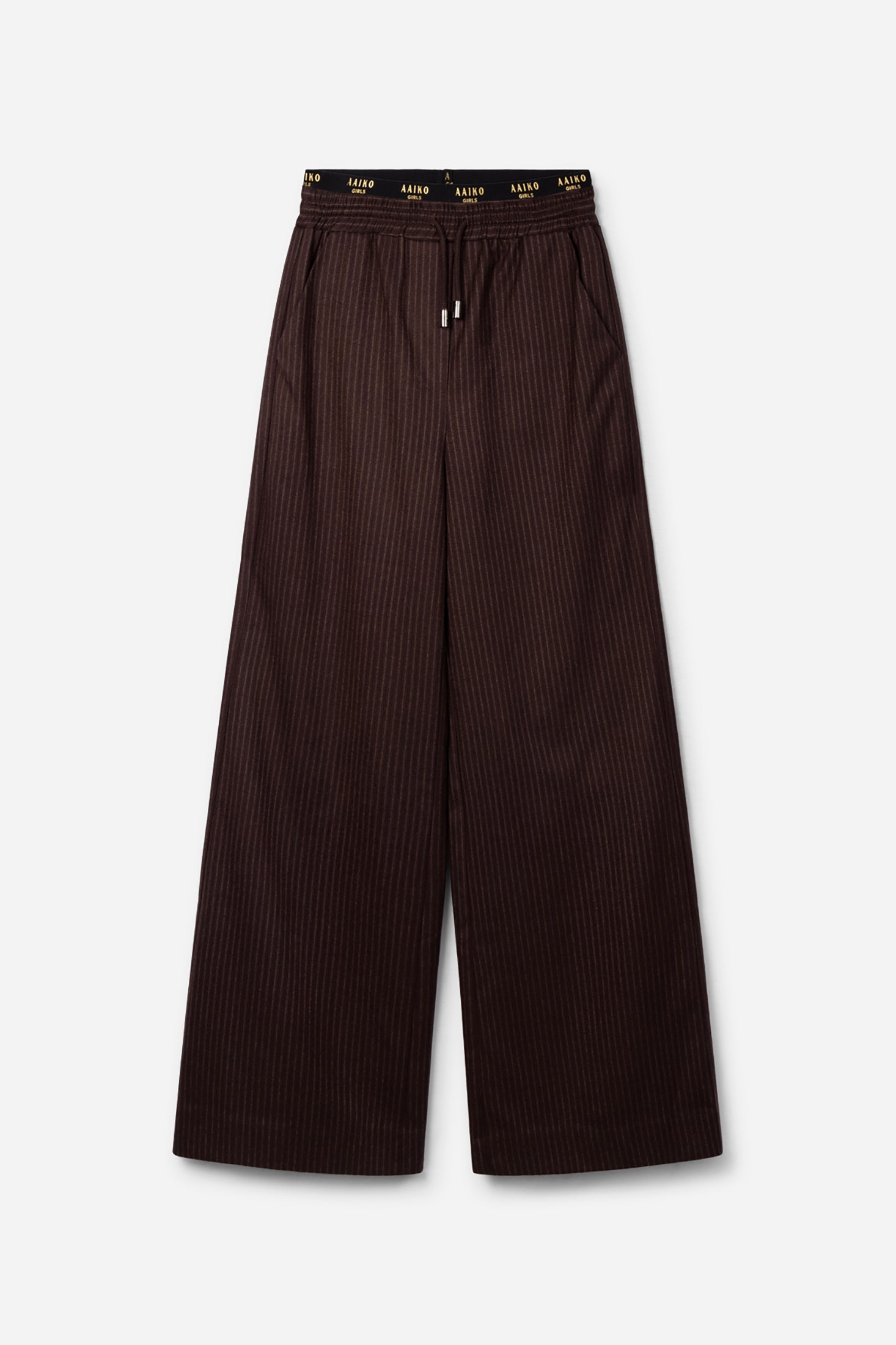 Aaiko Esila pantaloni marrone gessati ragazza