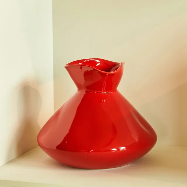 On Earth Soft vaso ceramica rosso 16,7 cm calice