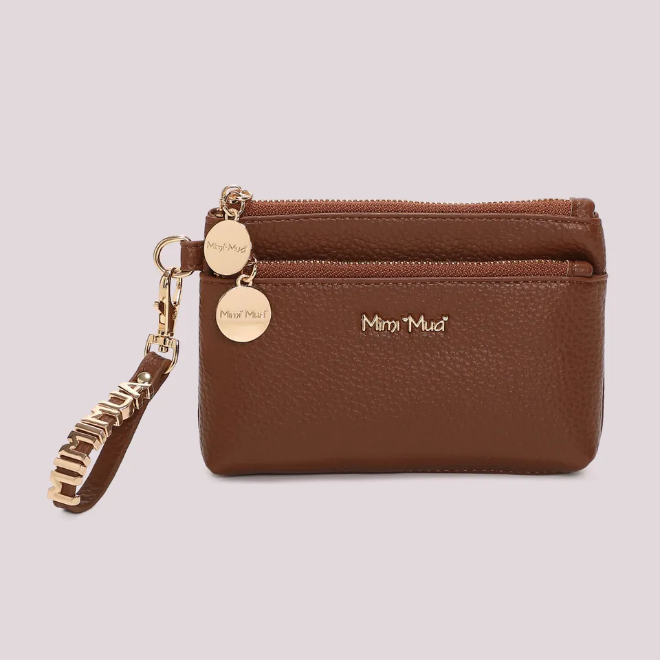 Mimi Mua Portafoglio Piccolo Basic con Zip Nero