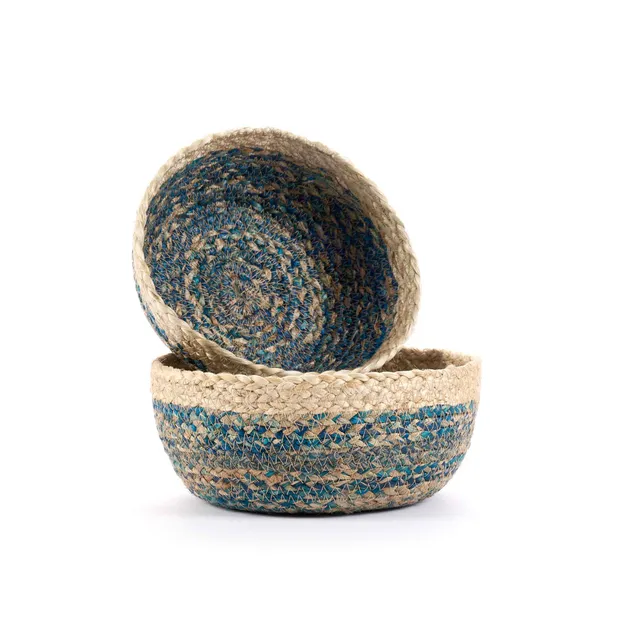 On Earth Braided set 2 cesti juta blu 20+23 cm