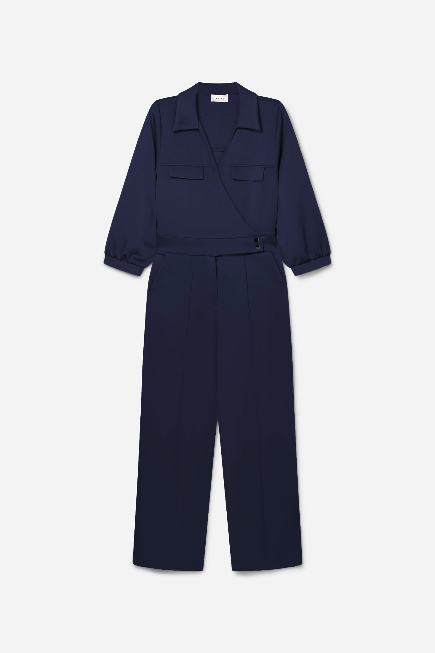Aaiko Vion tuta blu notte manica 3/4 collo classico