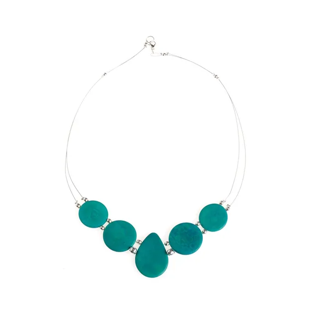 On Earth Cooperative Collection Nema collana tagua turchese